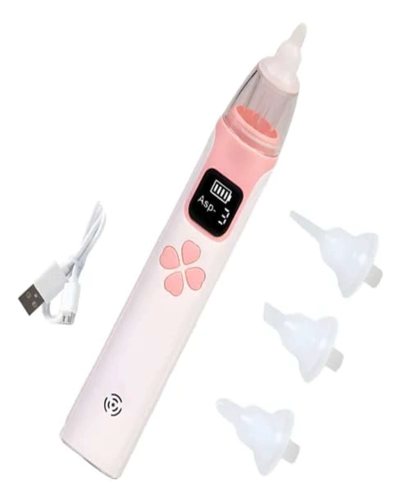 ASPIRADOR NASAL PARA BEBES ELECTRICO RECARGABLE ROSA - 1