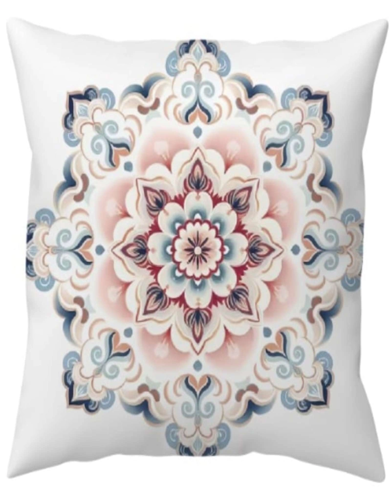 FUNDAS DE COJIN MANDALA ESTAMPADAS PACK DE 4 PIEZAS - 1