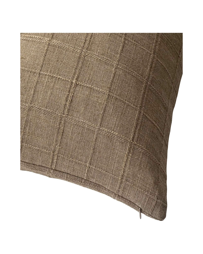FUNDAS DE COJIN JACQUARD CUADRILLE PACK DE 2 PIEZAS - 3