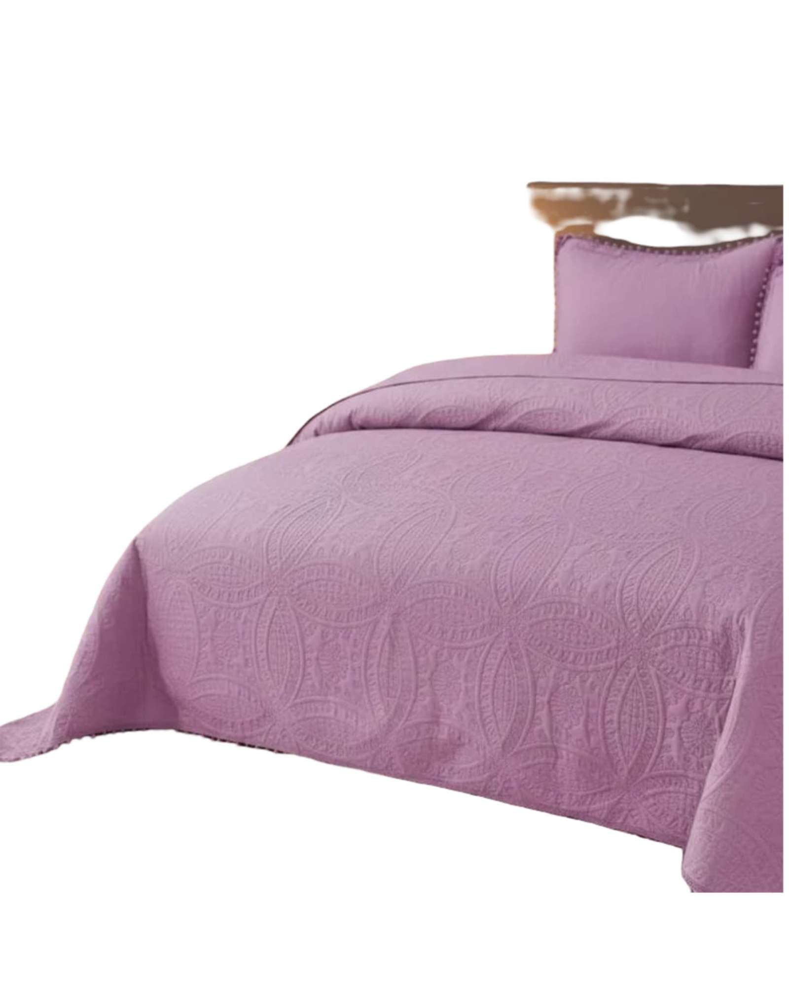 CUBRECAMA CON POMPONES KING-SUPER KING - 2