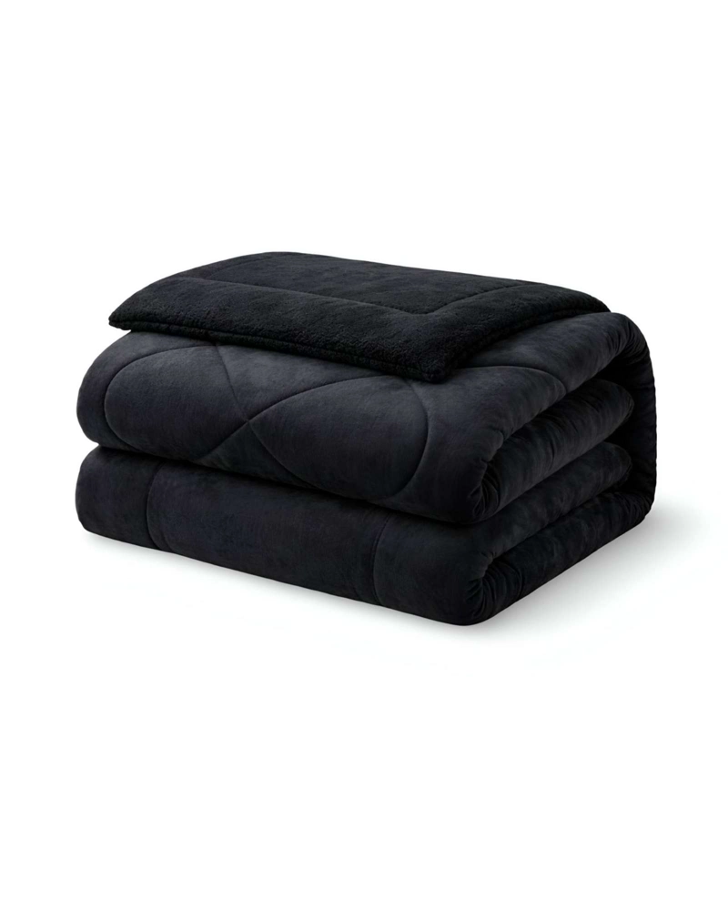 CUBRECAMA PLUSH CON CHIPORRO ACOLCHADO LISO 2 PLAZAS - 2
