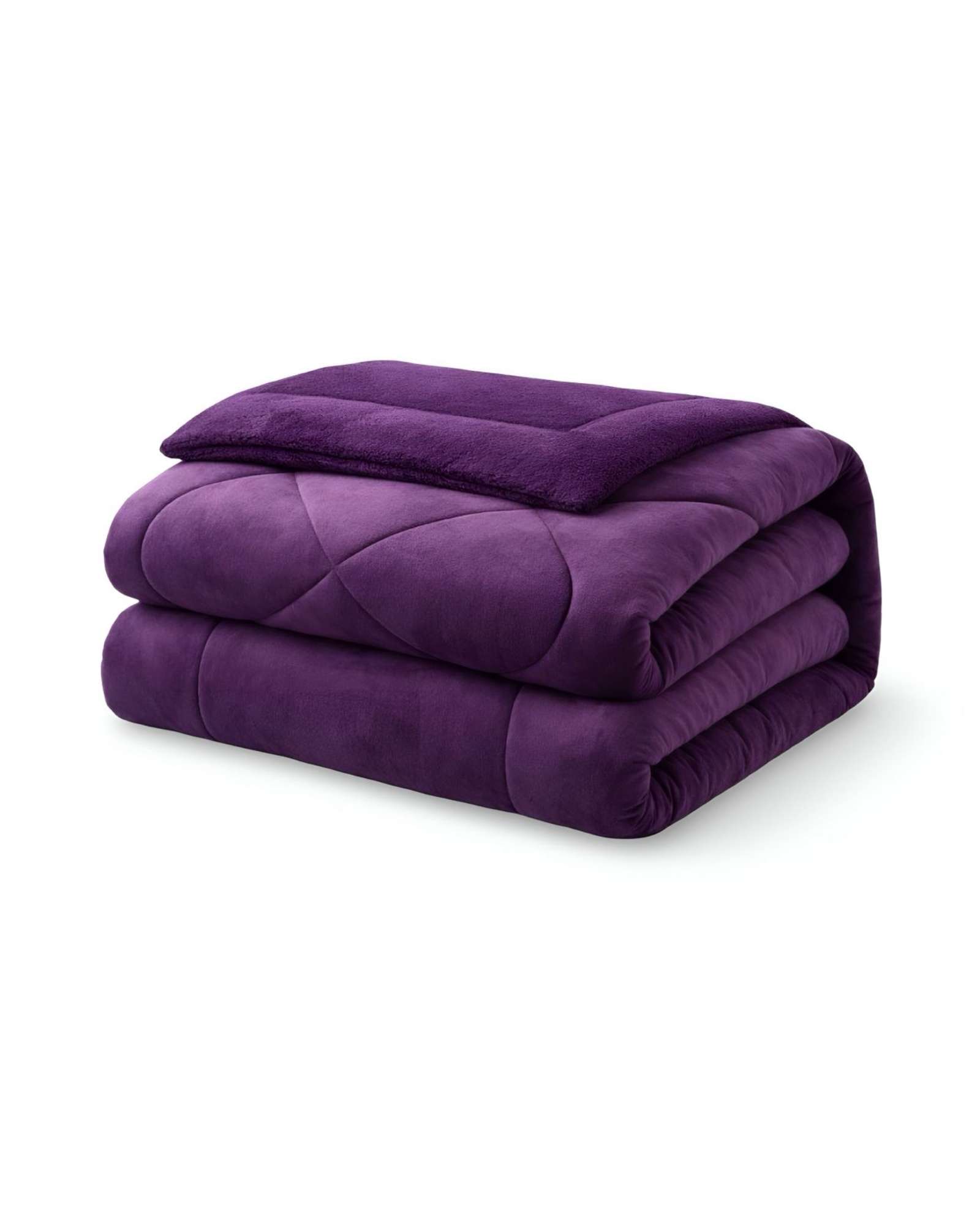 CUBRECAMA PLUSH CON CHIPORRO ACOLCHADO LISO KING - 2