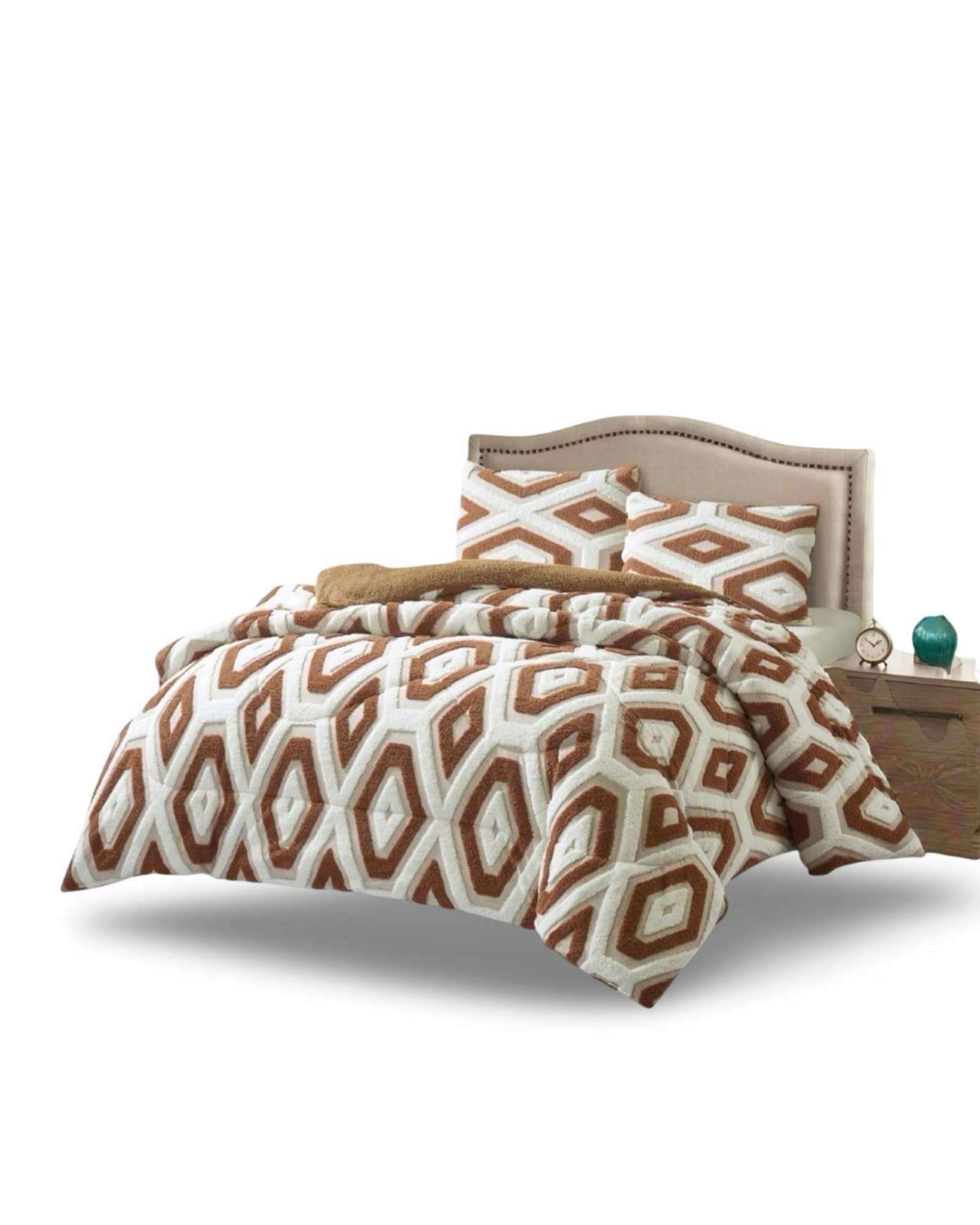 CUBRECAMA PLAZA Y MEDIA CHIPORRO DISEÑO JACQUARD EXTRA SUAVE - 6