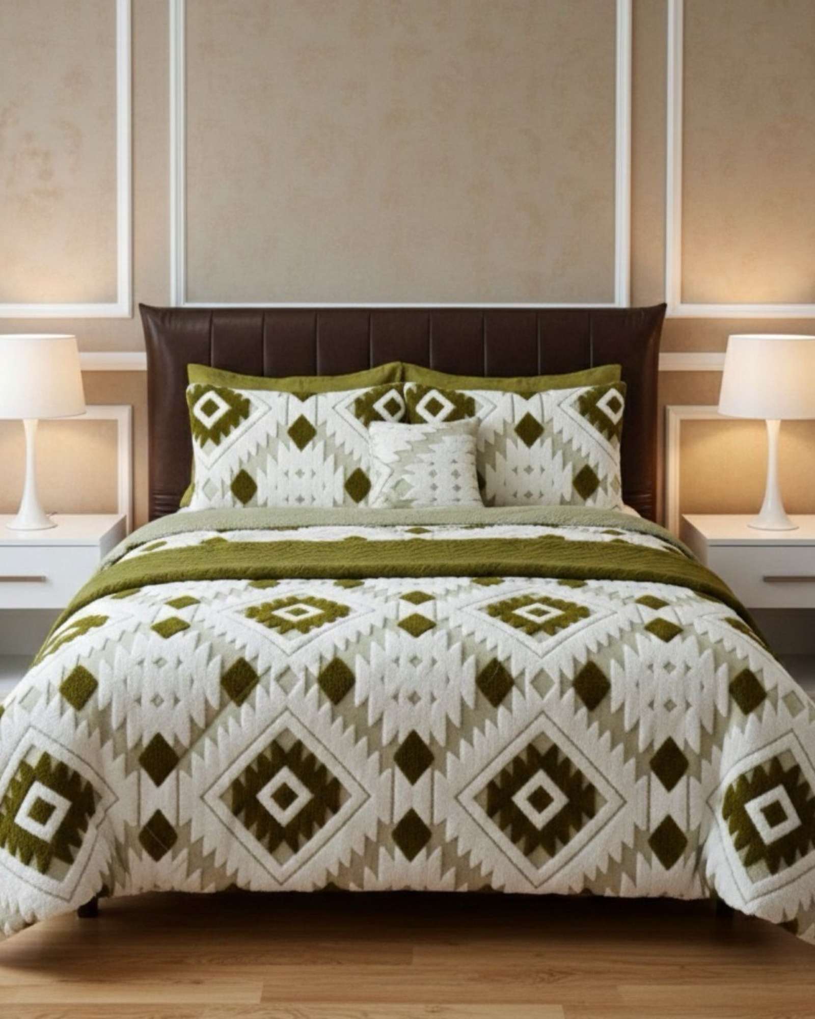 CUBRECAMA KING CHIPORRO DISEÑO JACQUARD TE RMICO SUAVE - 3