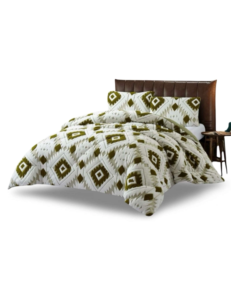 CUBRECAMA KING CHIPORRO DISEÑO JACQUARD TE RMICO SUAVE - 6