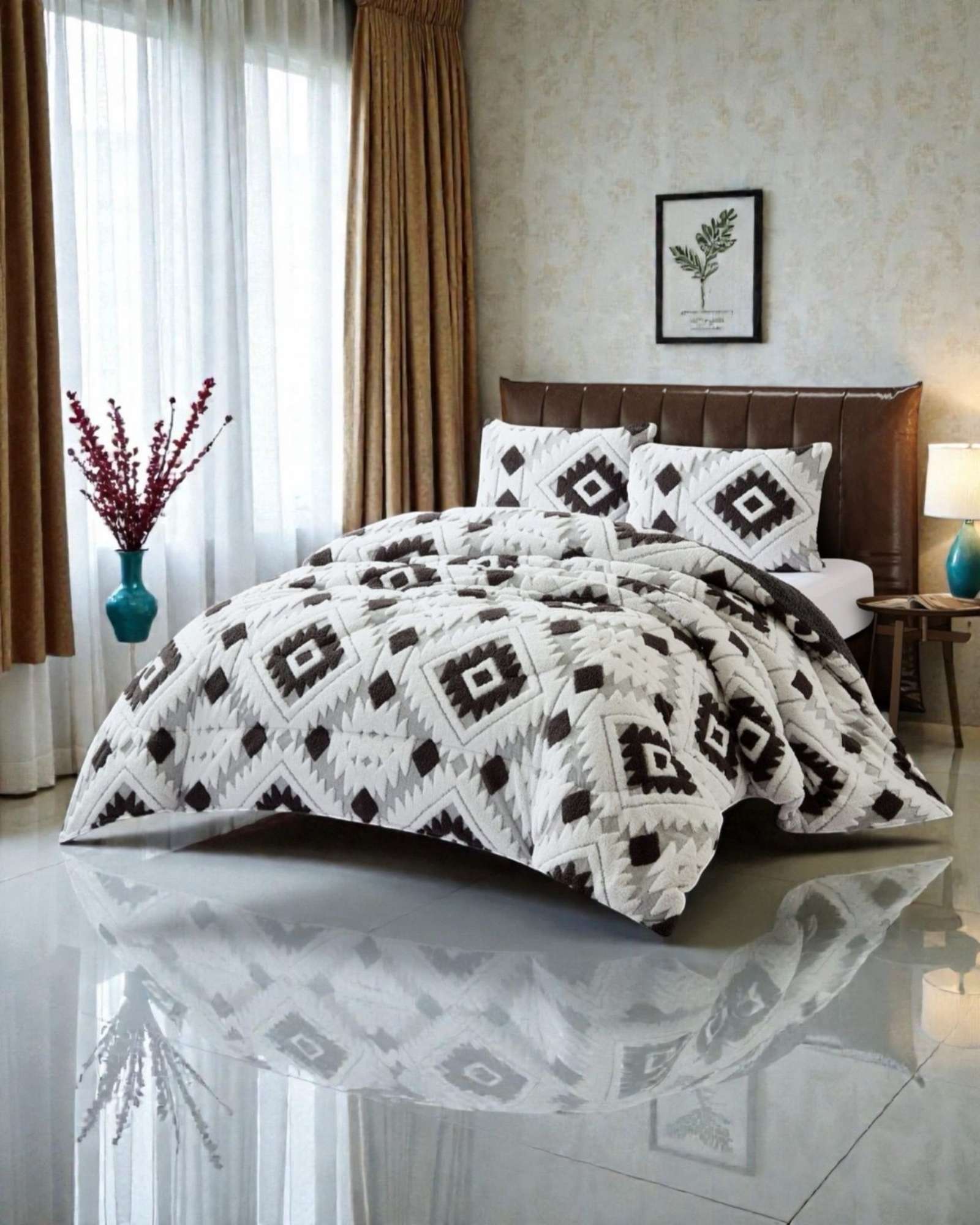 CUBRECAMA 2 PLAZAS CHIPORRO DISEÑO JACQUARD EXTRA SUAVE - 4