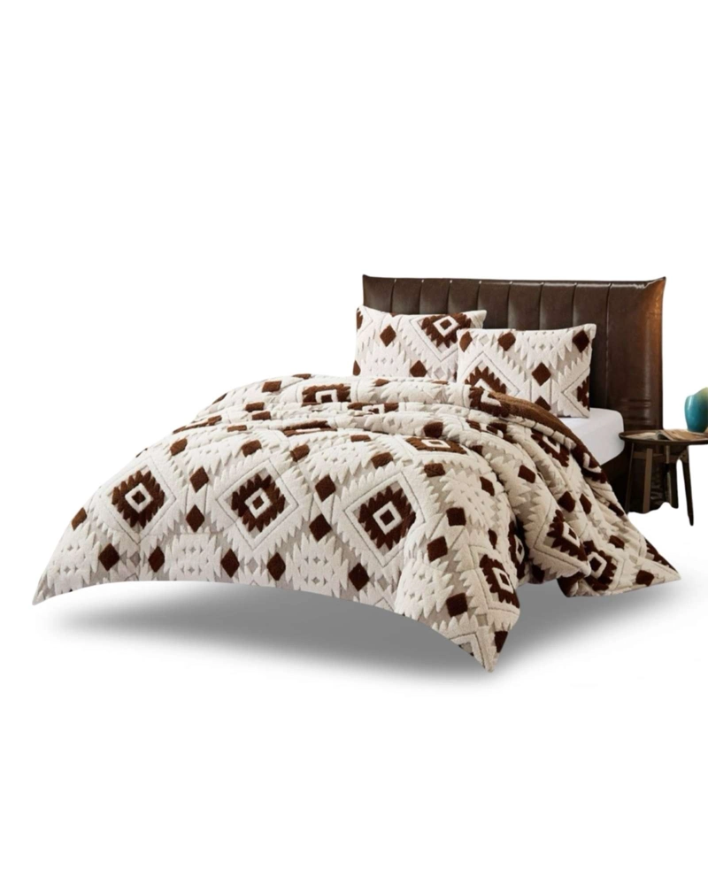 CUBRECAMA KING CHIPORRO DISEÑO JACQUARD TE RMICO SUAVE - 6