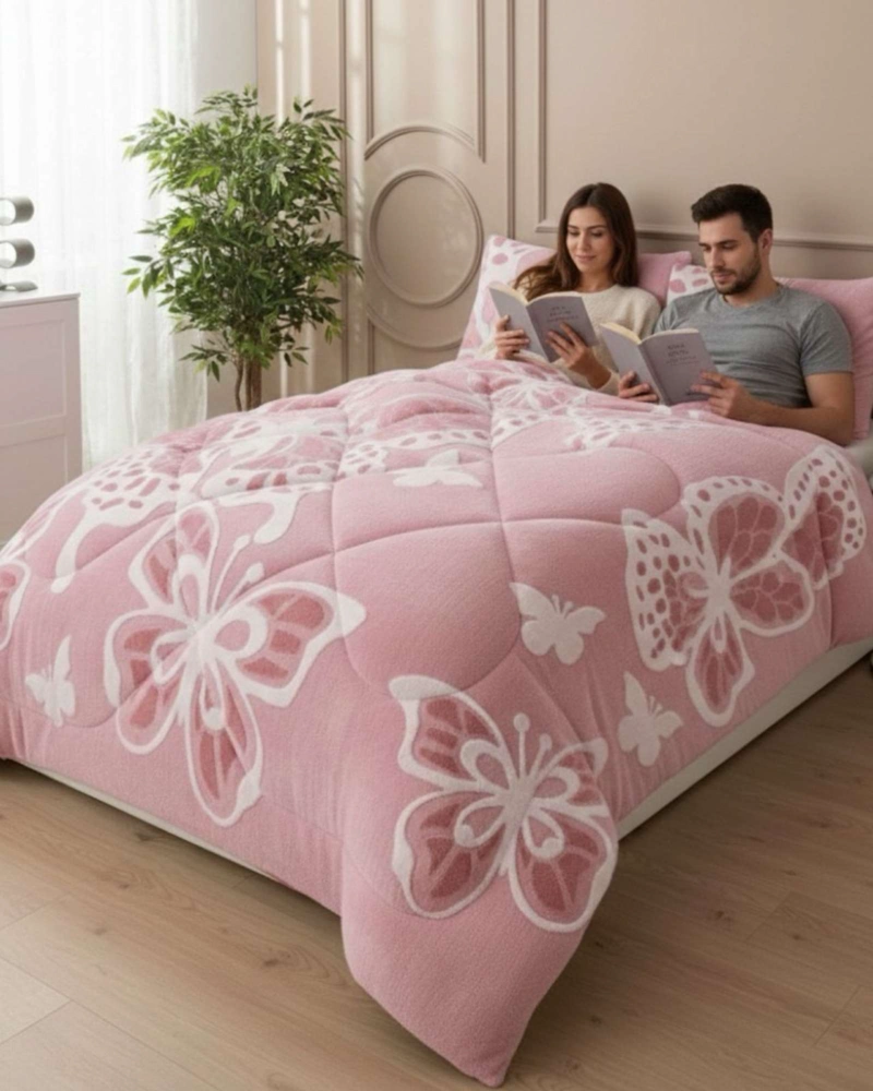 CUBRECAMA 2 PLAZAS CHIPORRO DISEÑO JACQUARD EXTRA SUAVE - 1