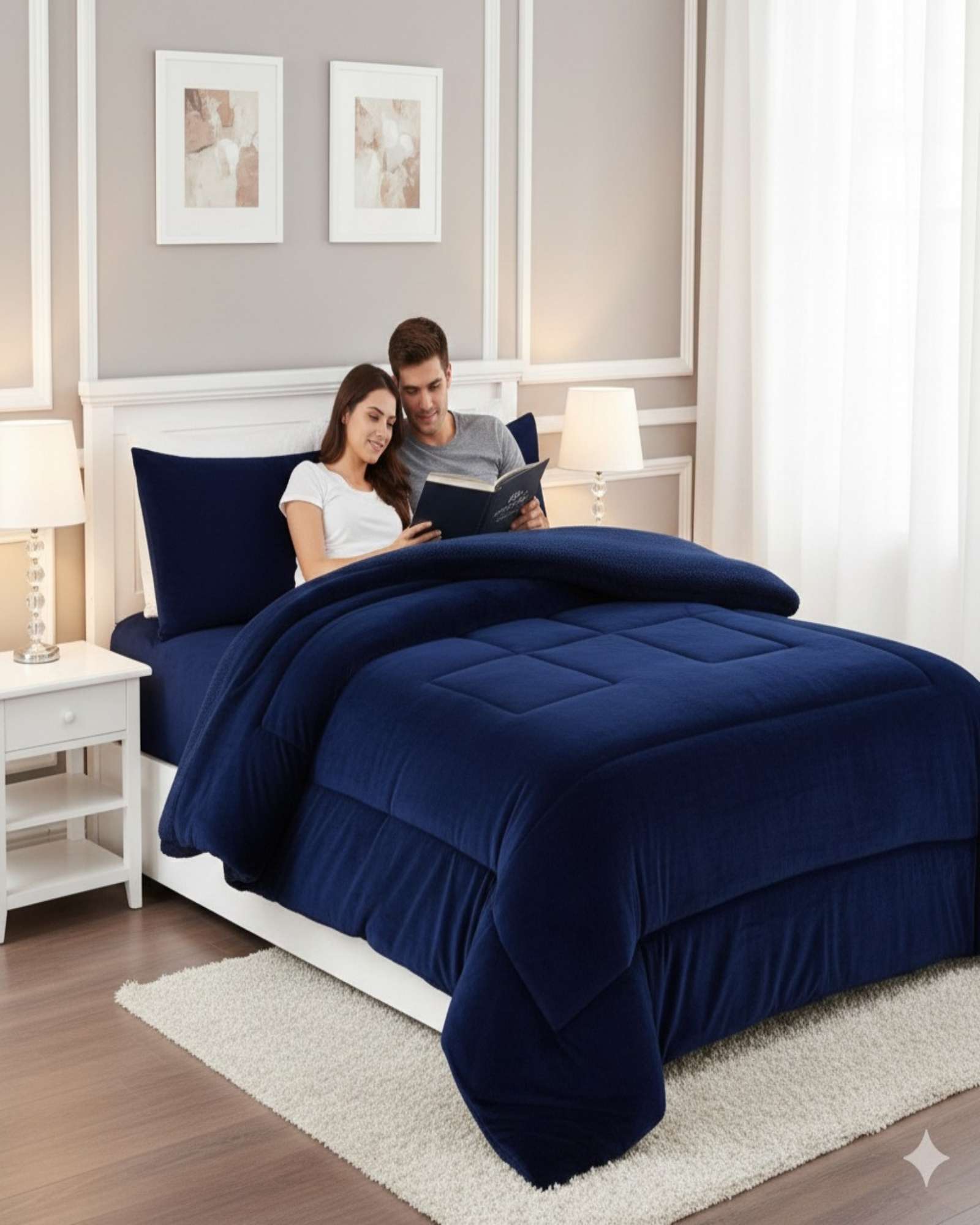 CUBRECAMA PREMIUM PLUSH Y CHIPORRO - INVIERNO KING - 2