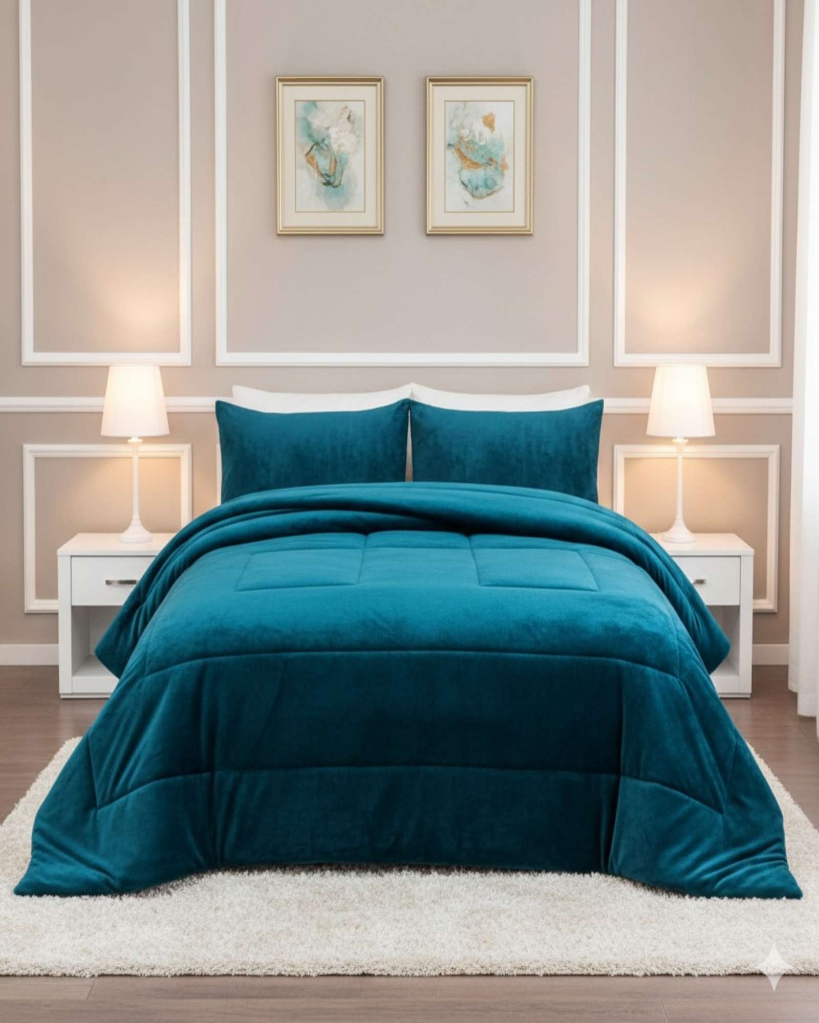 CUBRECAMA PREMIUM PLUSH Y CHIPORRO - INVIERNO KING - 1