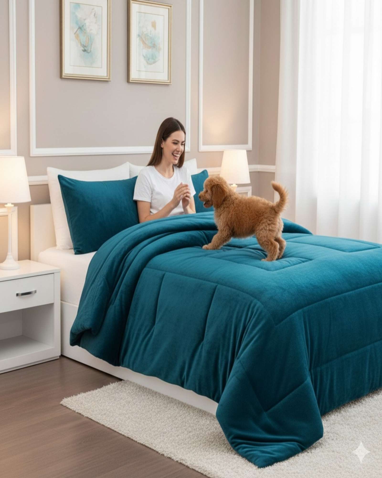 CUBRECAMA PREMIUM PLUSH Y CHIPORRO - INVIERNO KING - 2