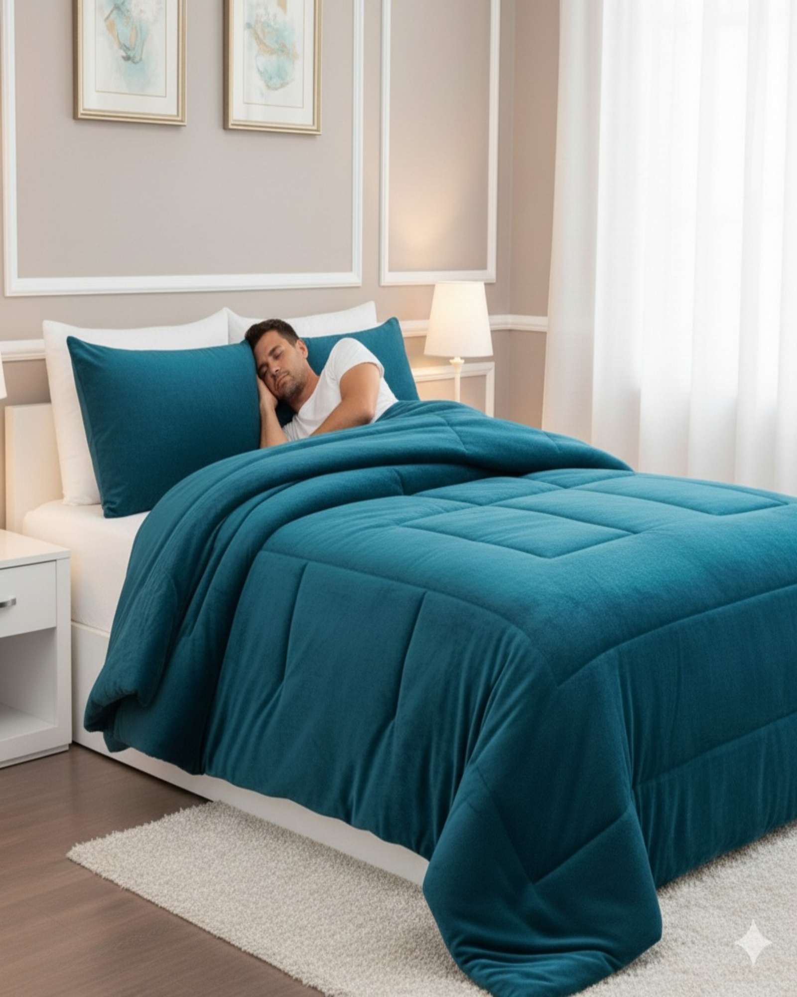CUBRECAMA PREMIUM PLUSH Y CHIPORRO - INVIERNO KING - 5