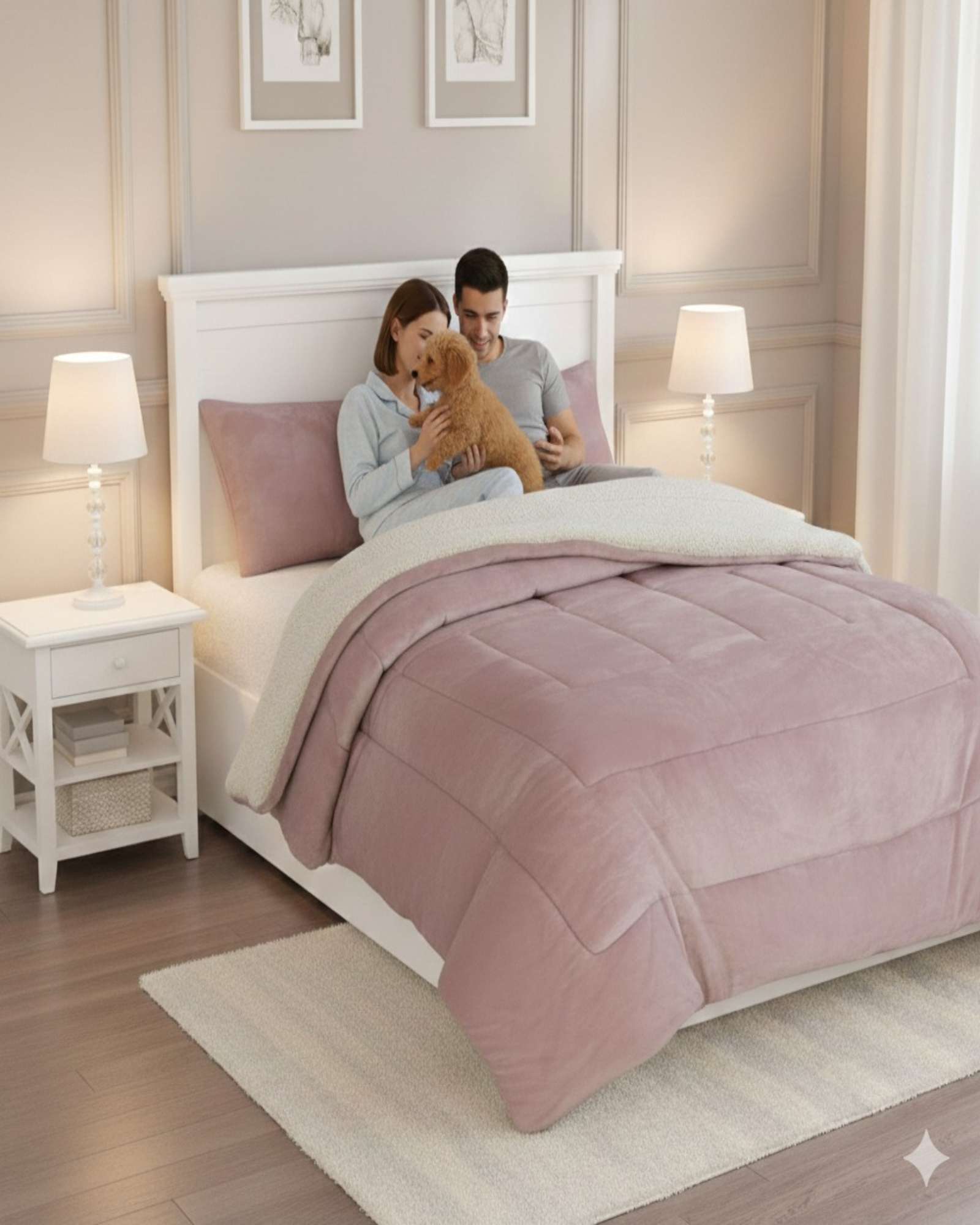CUBRECAMA PREMIUM PLUSH Y CHIPORRO - INVIERNO KING - 4