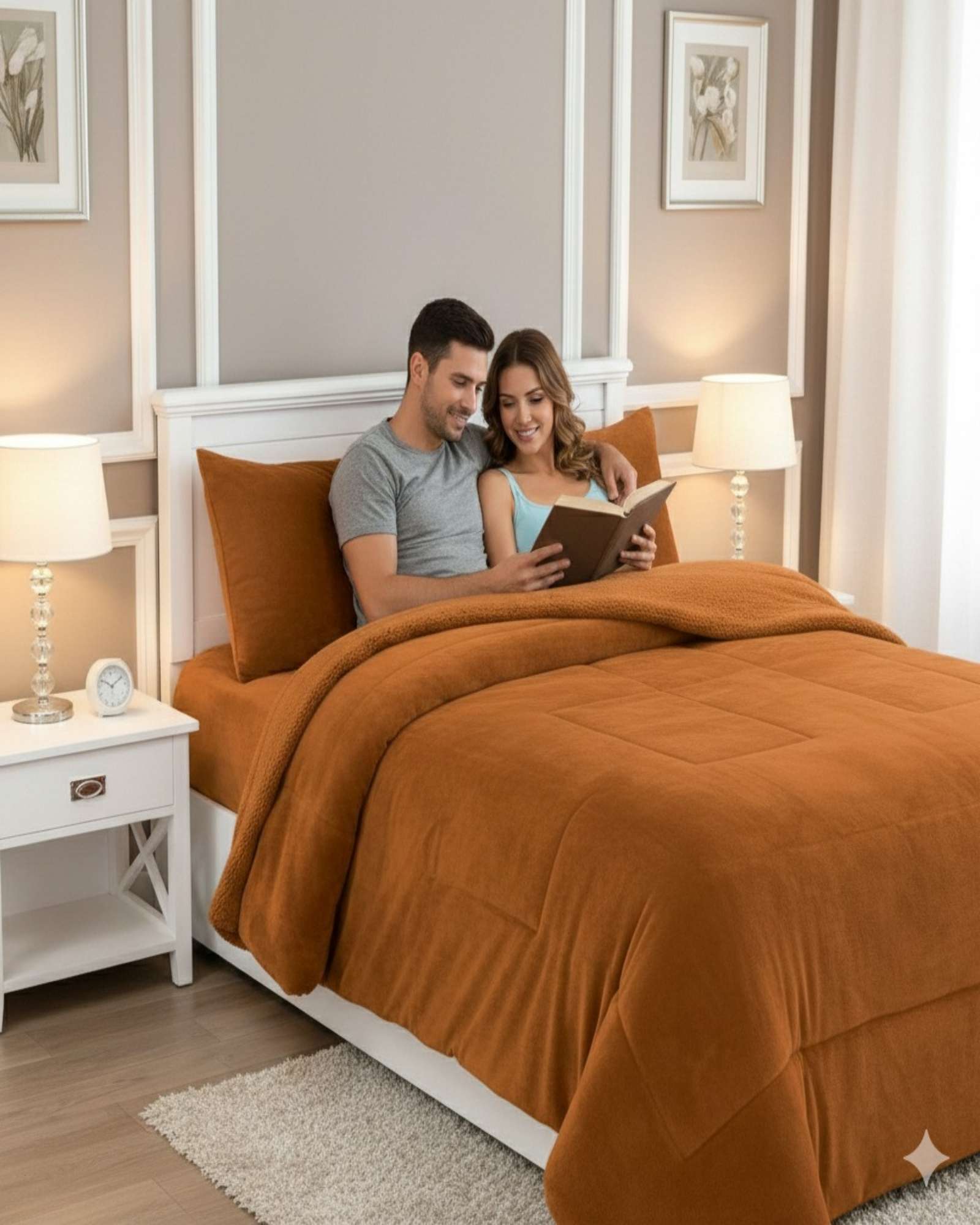 CUBRECAMA PREMIUM PLUSH Y CHIPORRO - INVIERNO KING - 2
