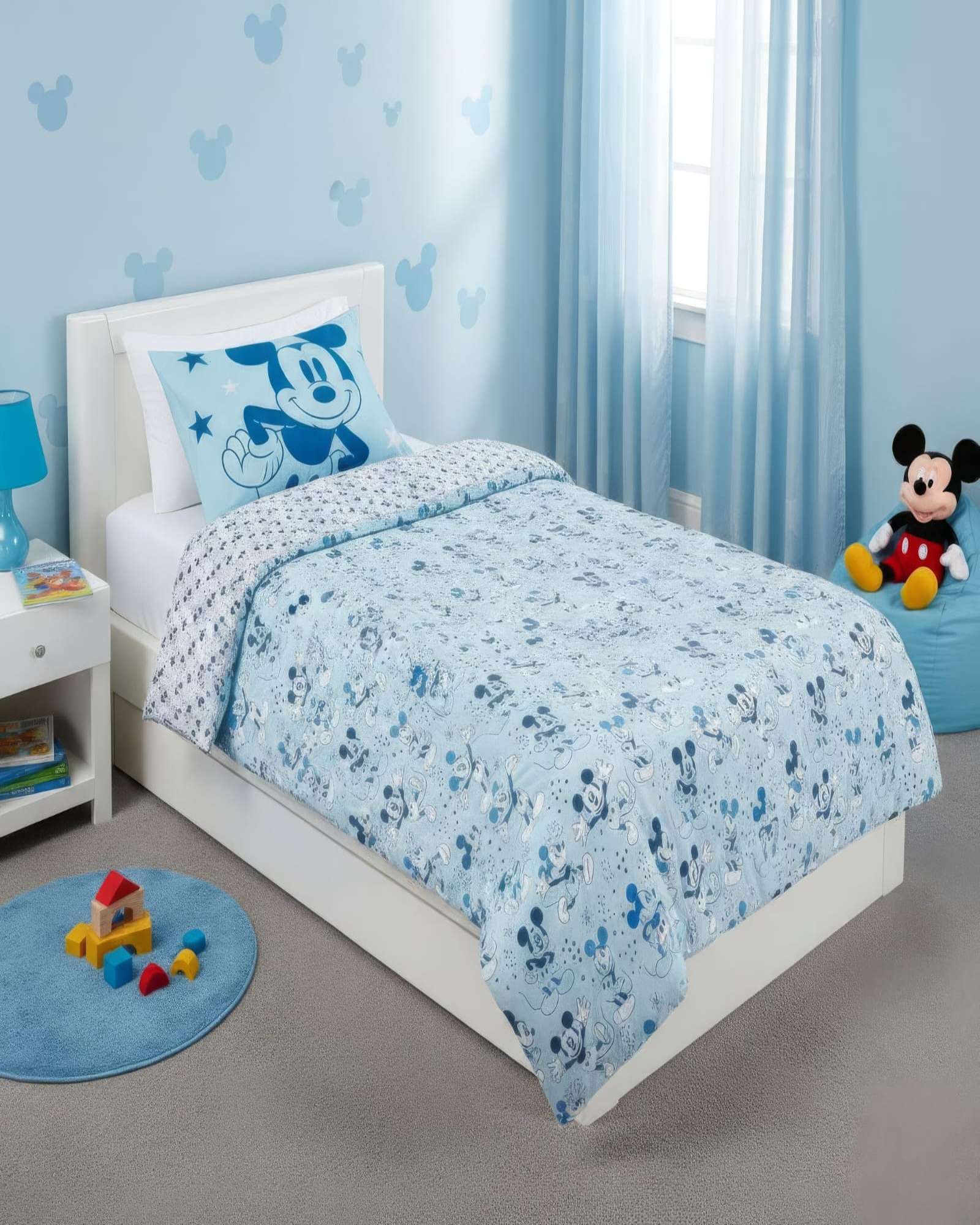 JUEGO DE PLUMON RELLENO + JUEGO DE SABANAS MICKEY PLAZA Y MEDIA - 2