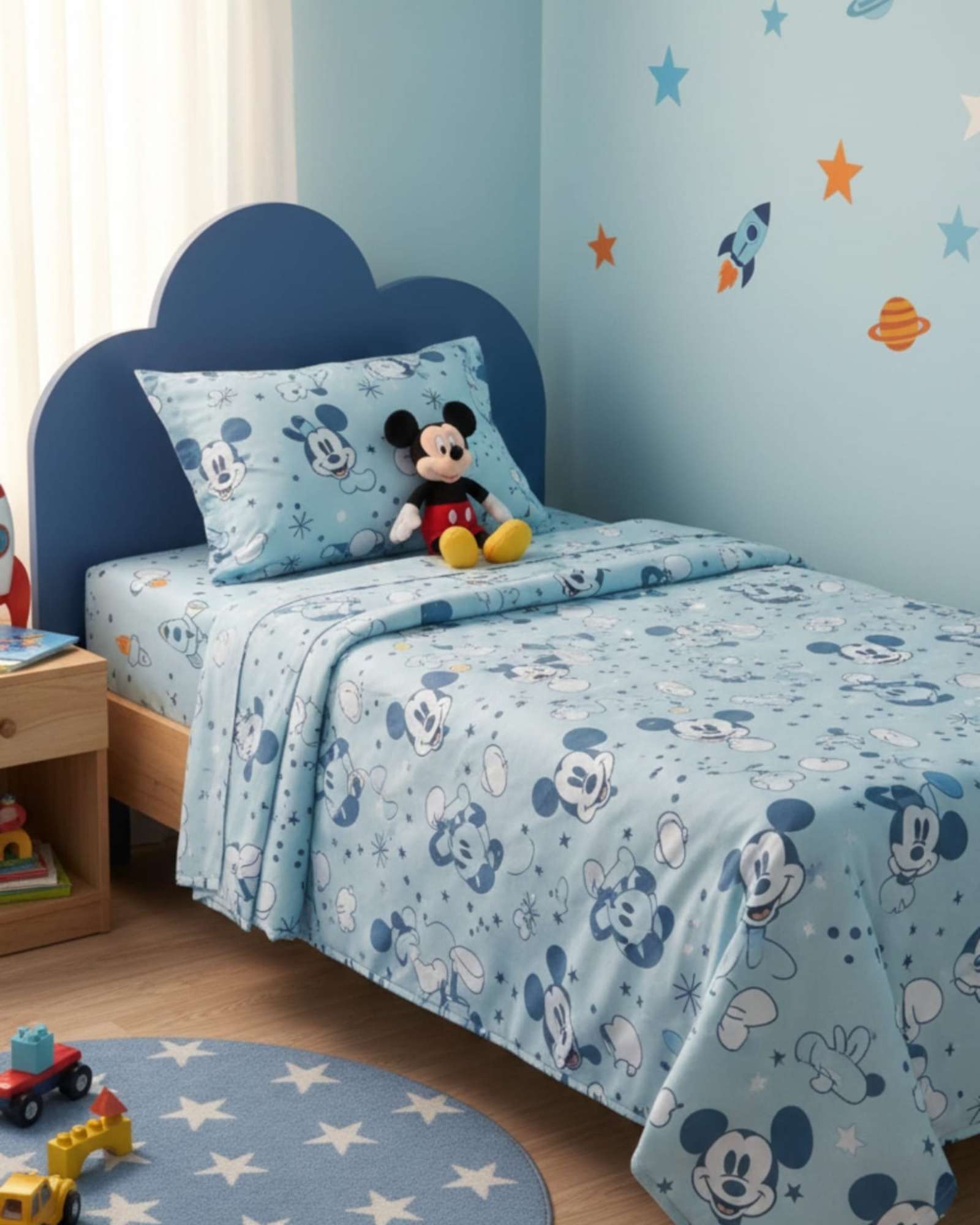 JUEGO DE SABANAS PLAZA Y MEDIA MICKEY MOUSE - 5
