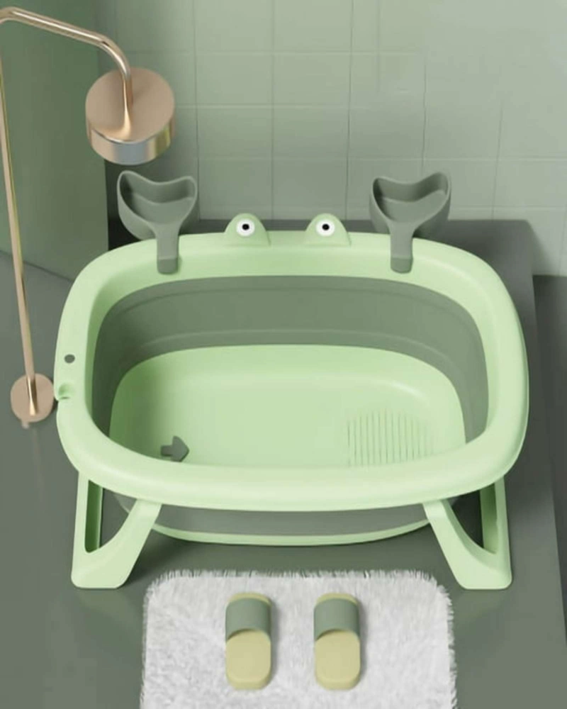 BAÑERA BEBE TINA PLEGABLE CANGREJO VERDE - 2