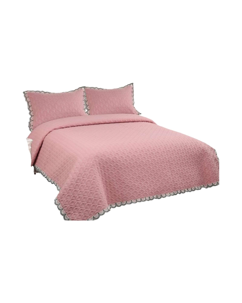 CUBRECAMAS QUILT BORDADOS 2 PLAZA EXTRA SUAVE - 6