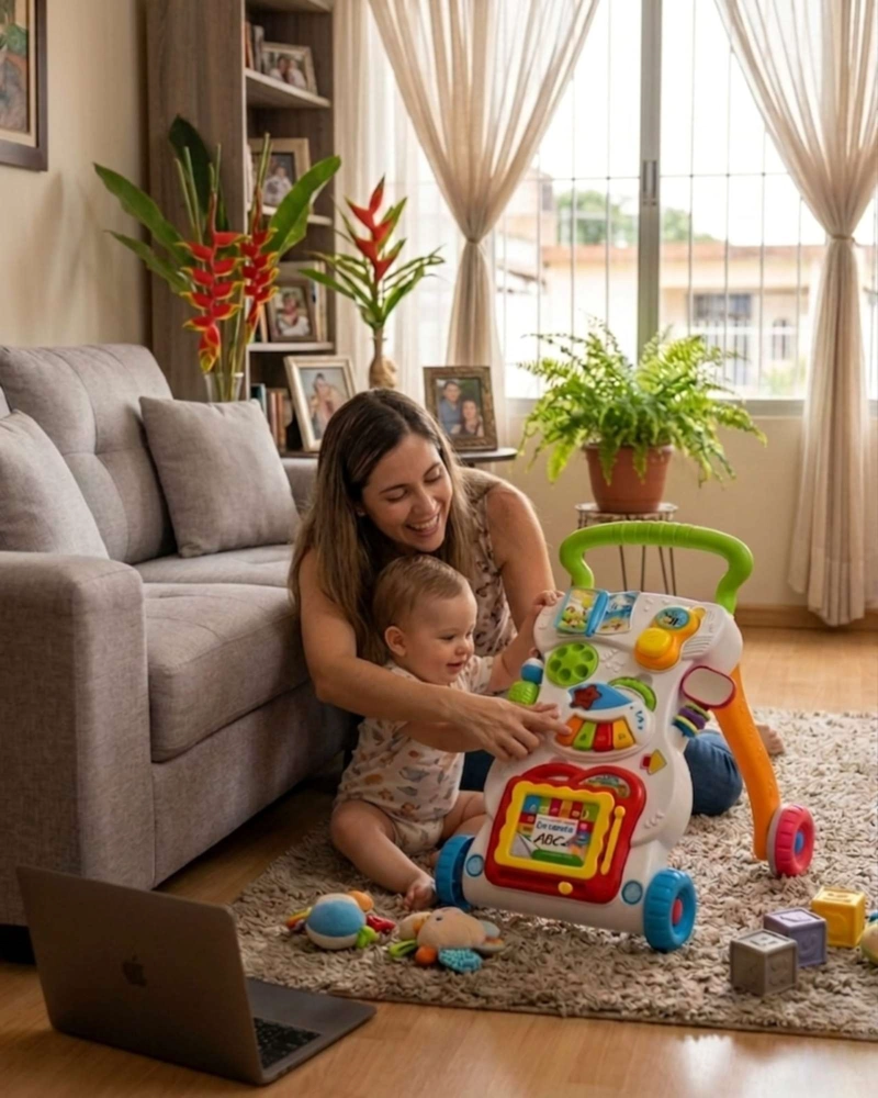 ANDADOR CAMINADOR BEBE  2 EN 1 DIDACTICO E INTERACTIVO - 2