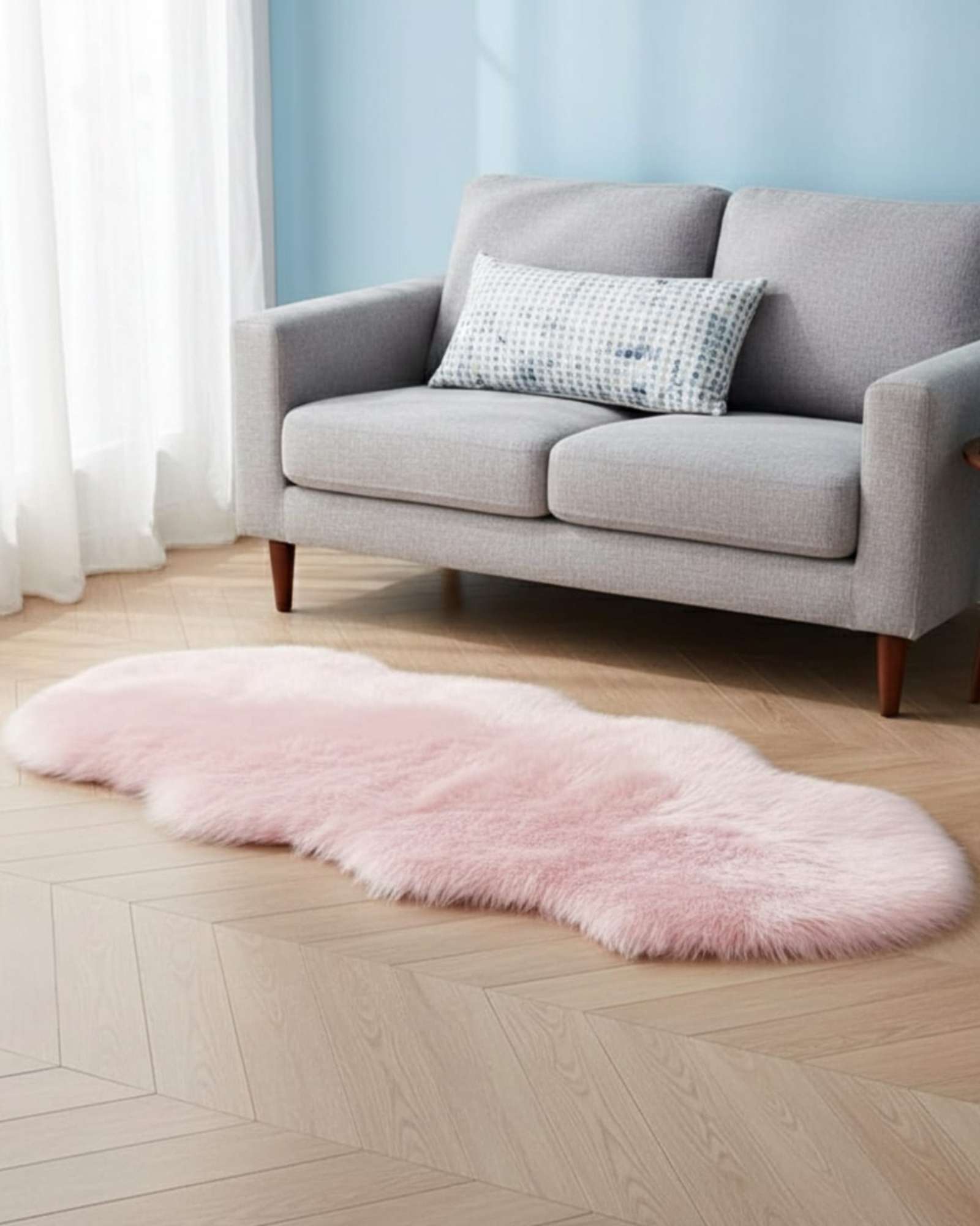 ALFOMBRA DE PELO DE OVEJA SINTETICO ULTRA SUAVE - 1