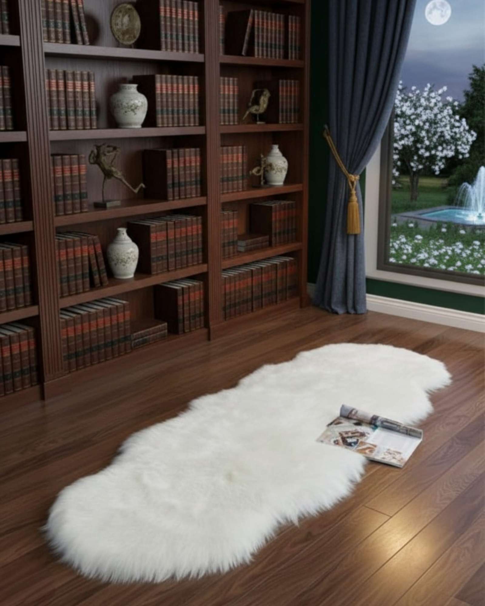 ALFOMBRA DE PELO DE OVEJA SINTETICO ULTRA SUAVE - 2