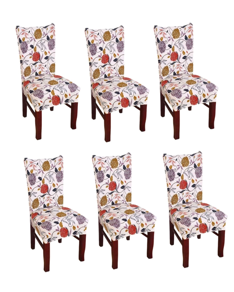 SET DE 6 FUNDAS LISAS ELASTICADAS DE SILLAS - 3