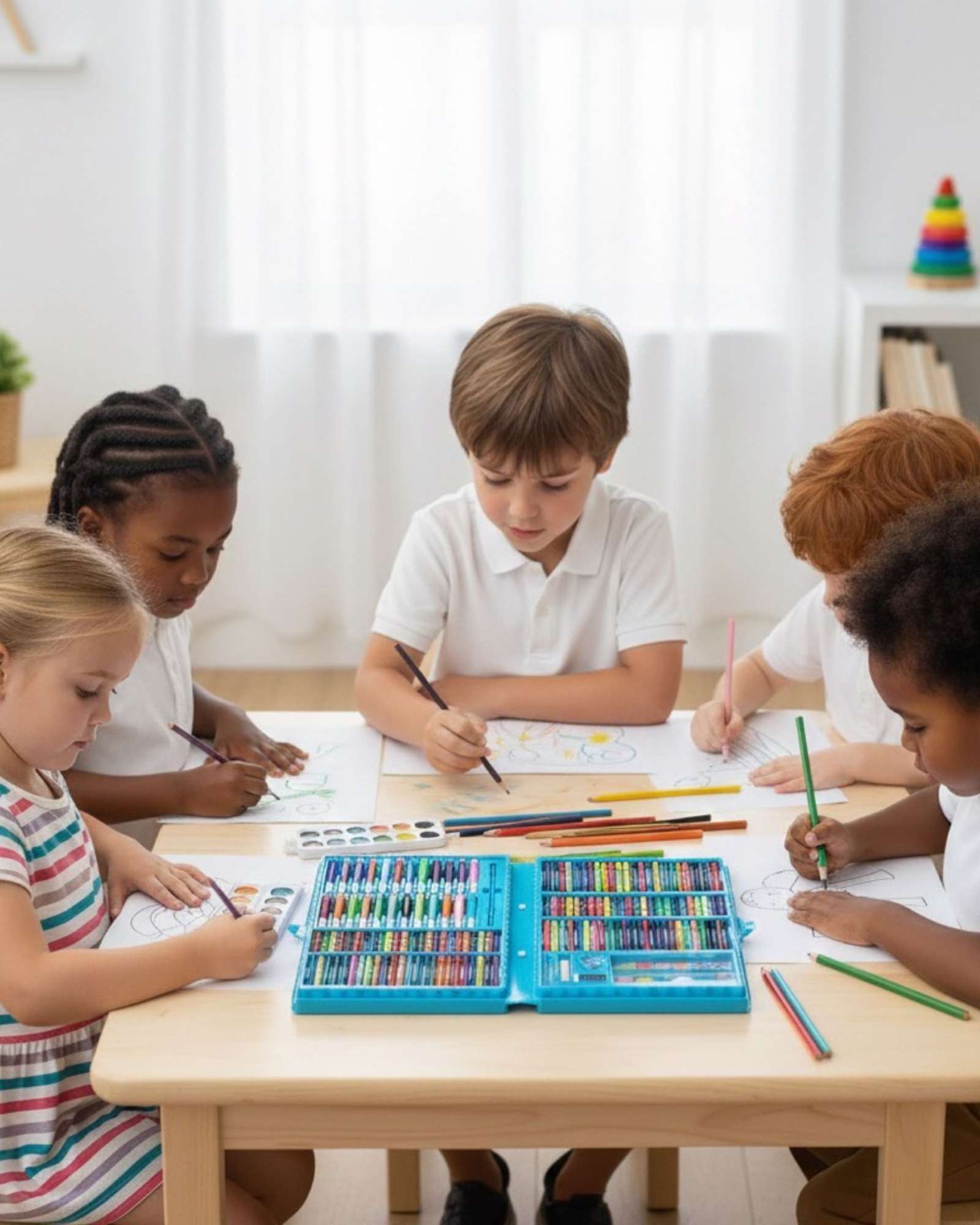 MALETIN DE ARTE INFANTIL TODO EN UNO 168 PIEZAS ESENCIALES - 3