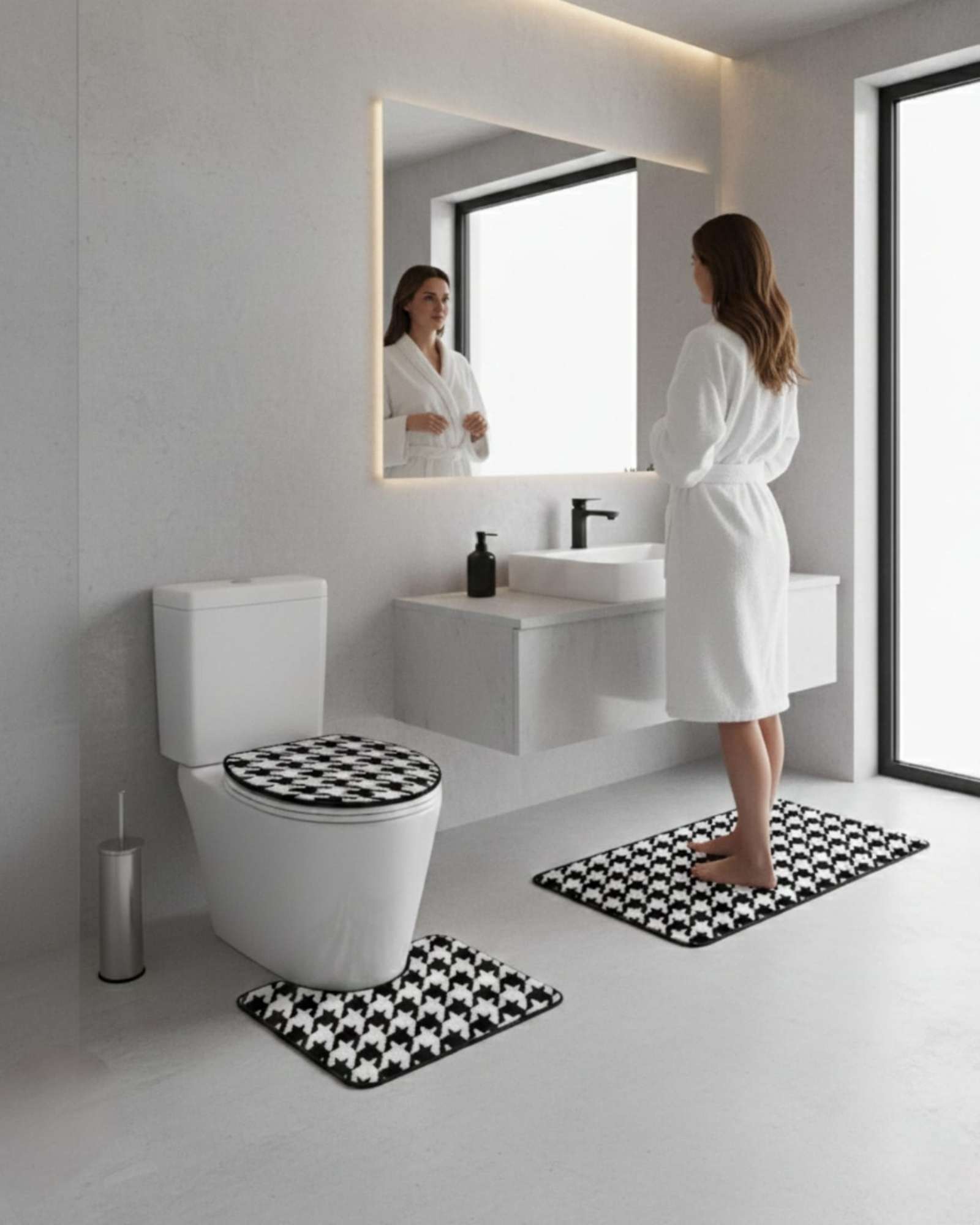 SET DE BAÑO 3 PIEZAS SUAVES Y ABSORBENTES - 3