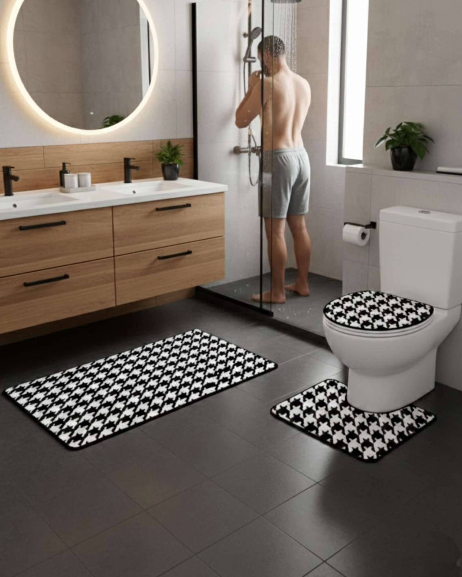 SET DE BAÑO 3 PIEZAS SUAVES Y ABSORBENTES - 4