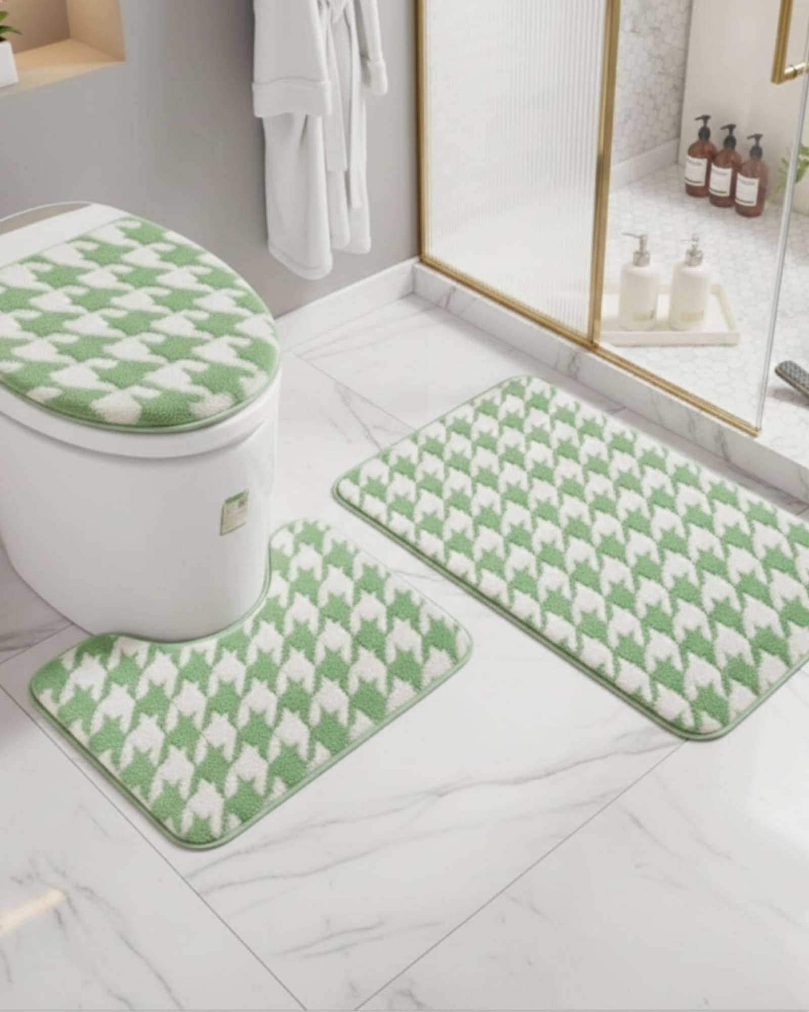 SET DE BAÑO 3 PIEZAS SUAVES Y ABSORBENTES - 1