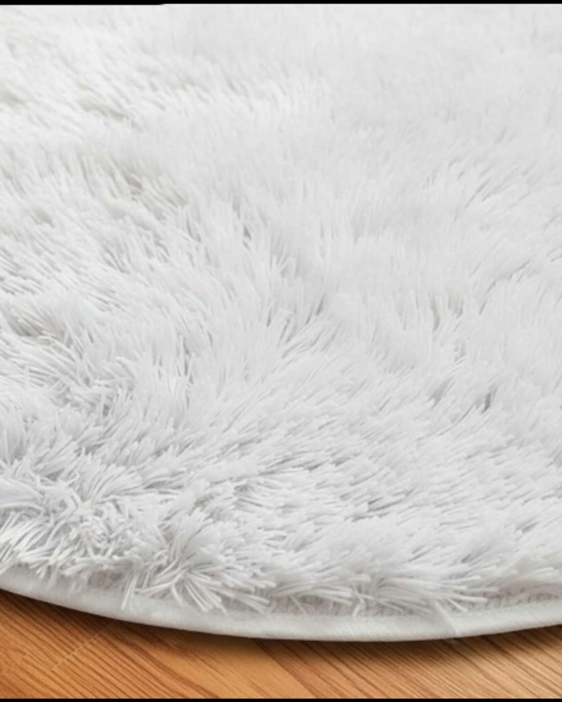 ALFOMBRA REDONDA DE PELO SUAVE SHAGGY 150 CM - 3