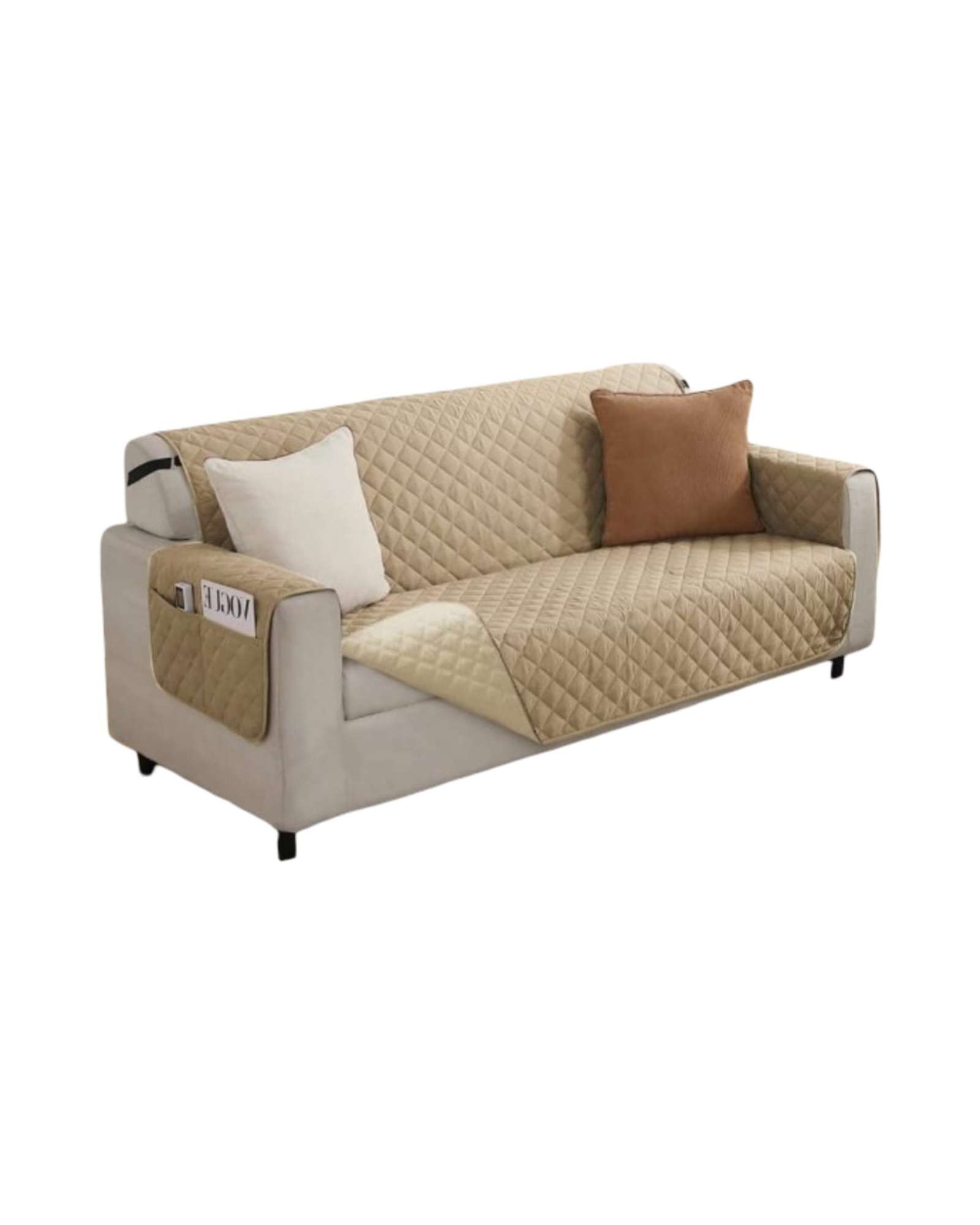 CUBRE SILLON REVERSIBLES CON BOLSAS 3 CUERPOS - 3