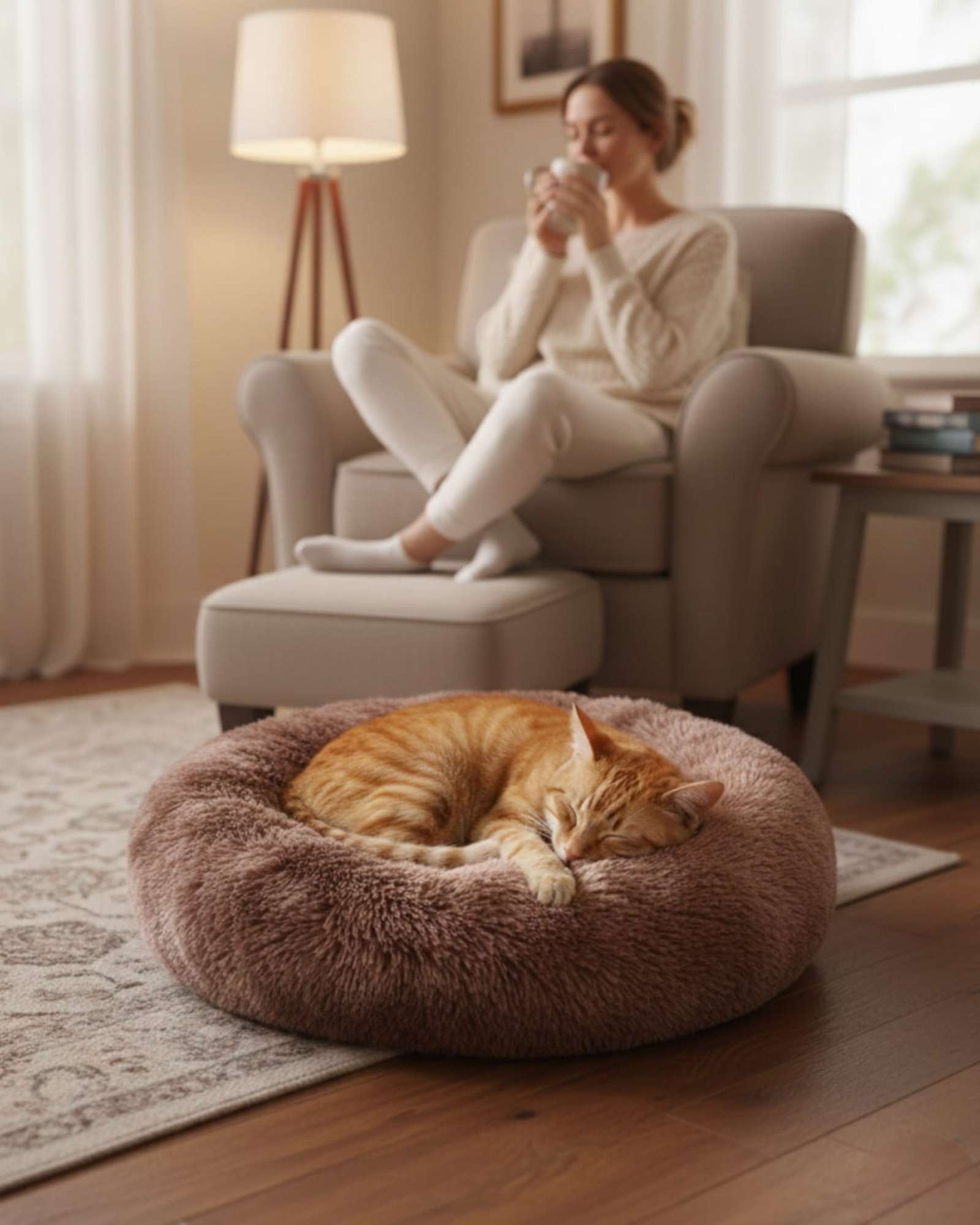 CAMA ACOLCHADA DE ALTA DENSIDAD PARA TUS MASCOTAS 60 CM - 1