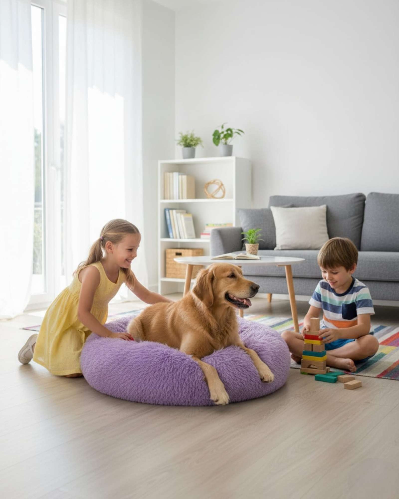 CAMA ACOLCHADA DE ALTA DENSIDAD PARA TUS MASCOTAS 70 CM - 5
