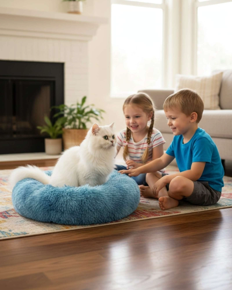 CAMA ACOLCHADA DE ALTA DENSIDAD PARA TUS MASCOTAS 60 CM - 1