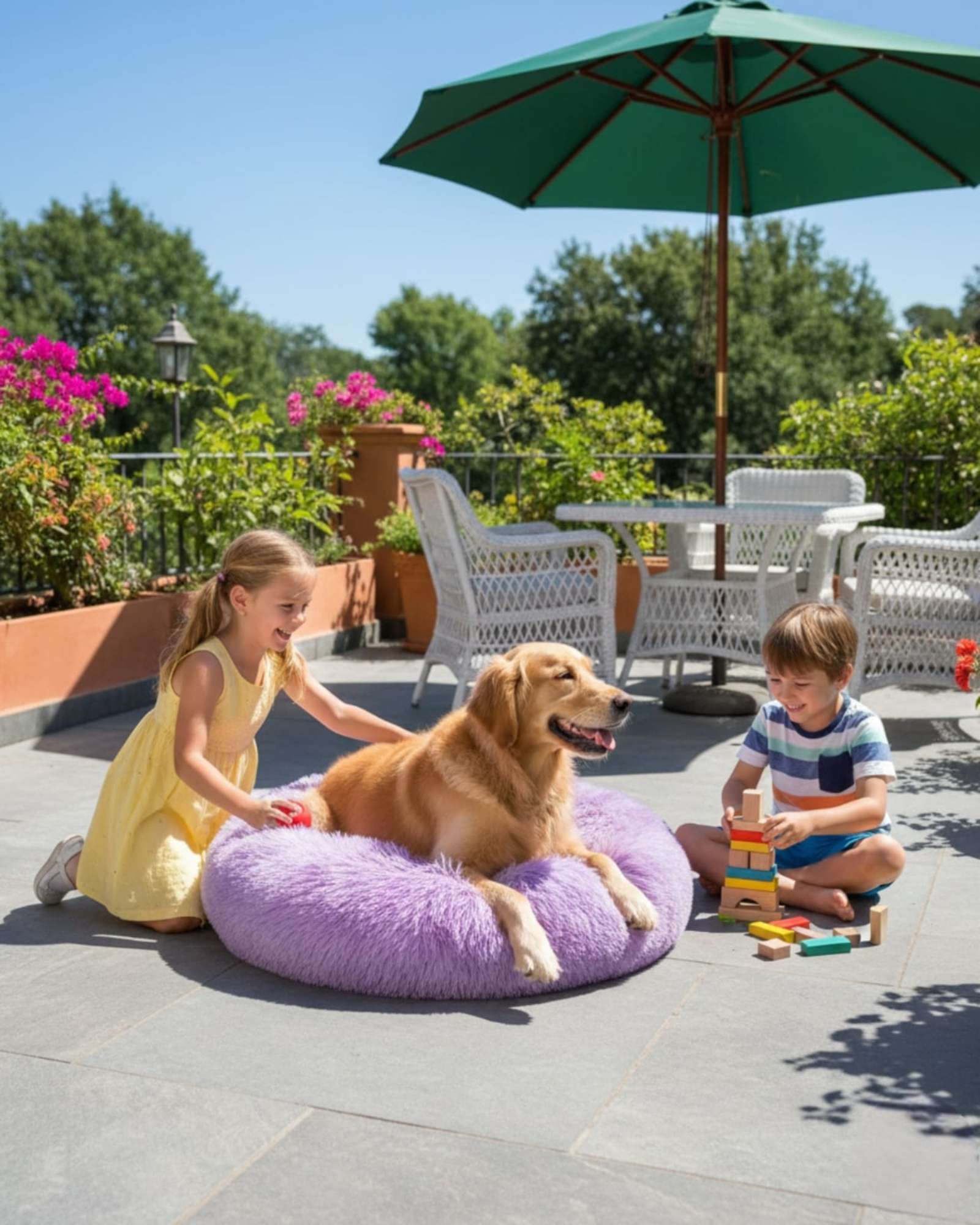 CAMA ACOLCHADA DE ALTA DENSIDAD PARA TUS MASCOTAS 60 CM - 6