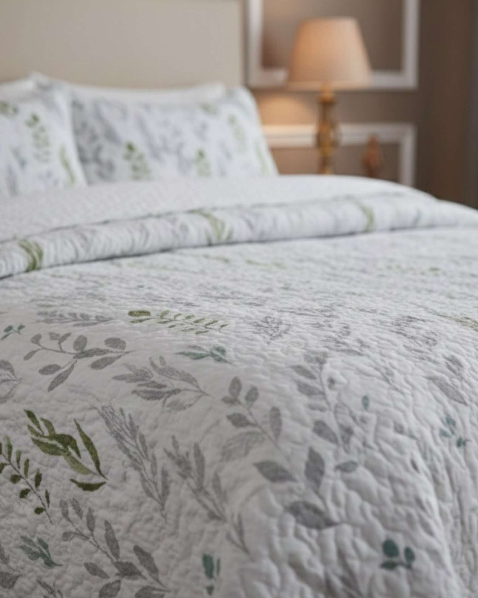 CUBRECAMA QUILT CON SHERPA PLAZA Y MEDIA DISEÑO ELEGANTE 180X230CM - 6