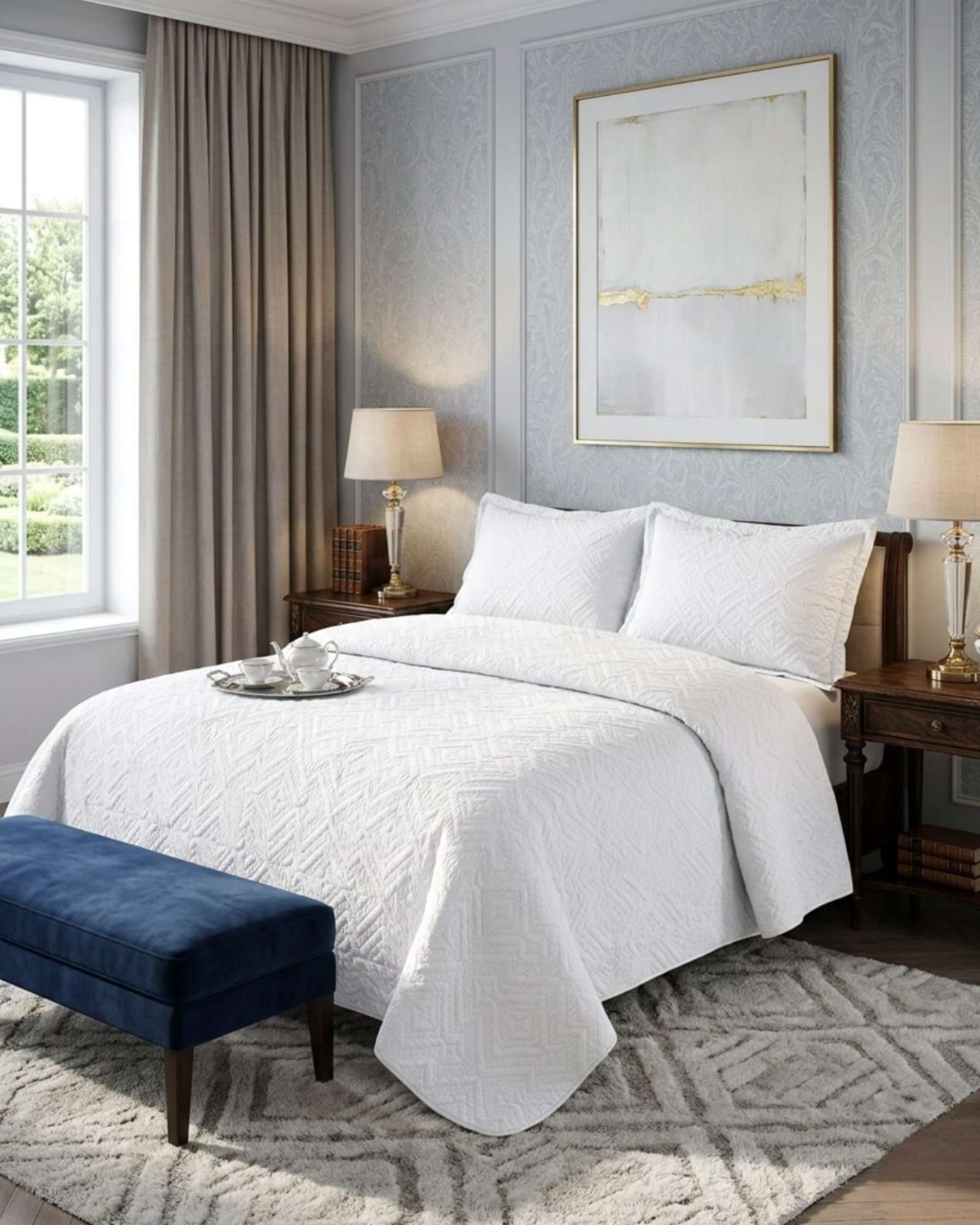 QUILT DE VERANO TRANSPIRABLE, LIGERO Y ELEGANTE PLAZA Y MEDIA - 2