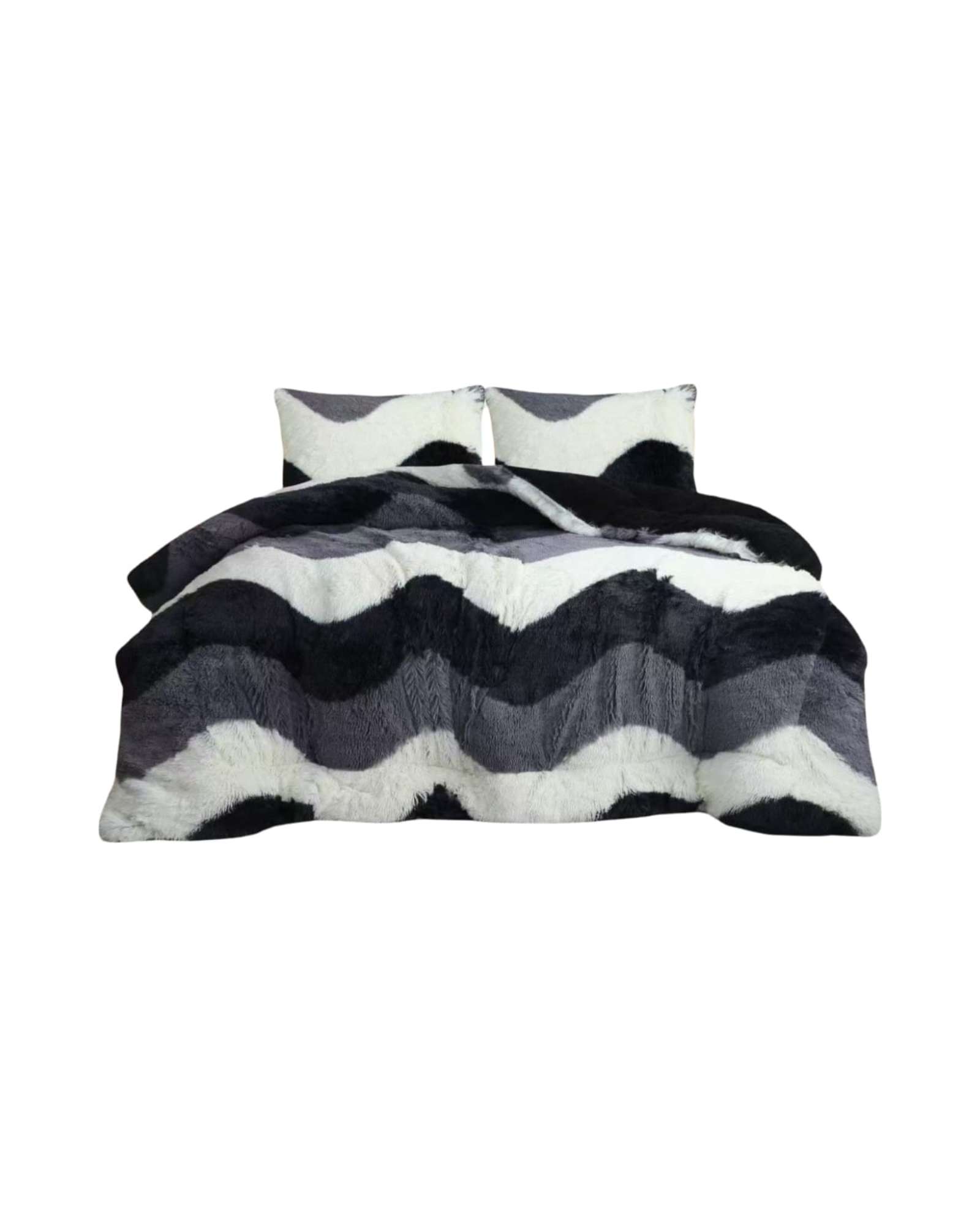CUBRECAMA 'OLAS DE PELUCHE' CON CHIPORRO 2 PLAZAS - 3