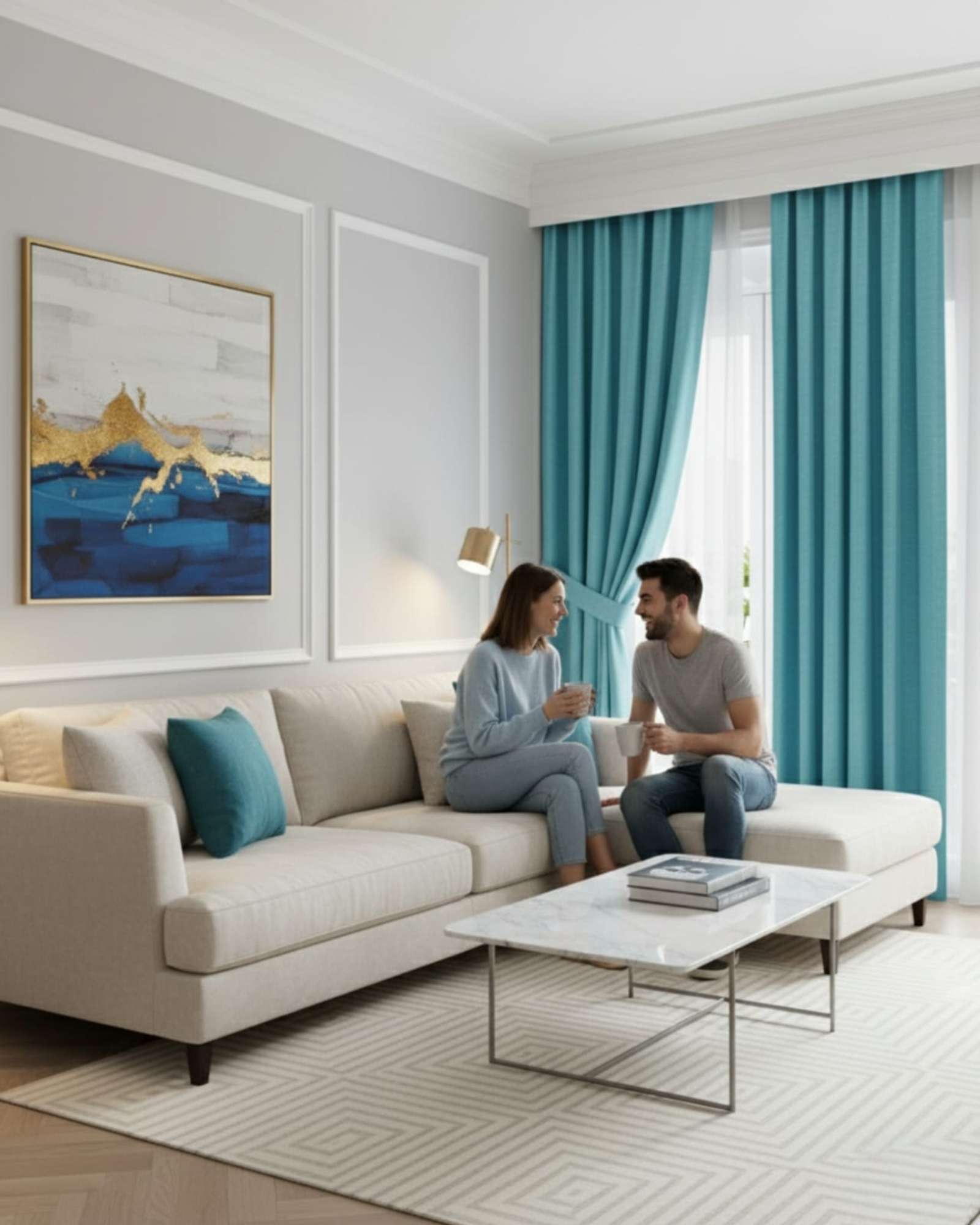 JUEGO DE CORTINAS BLACKOUT PREMIUM ENGOMADAS - 3