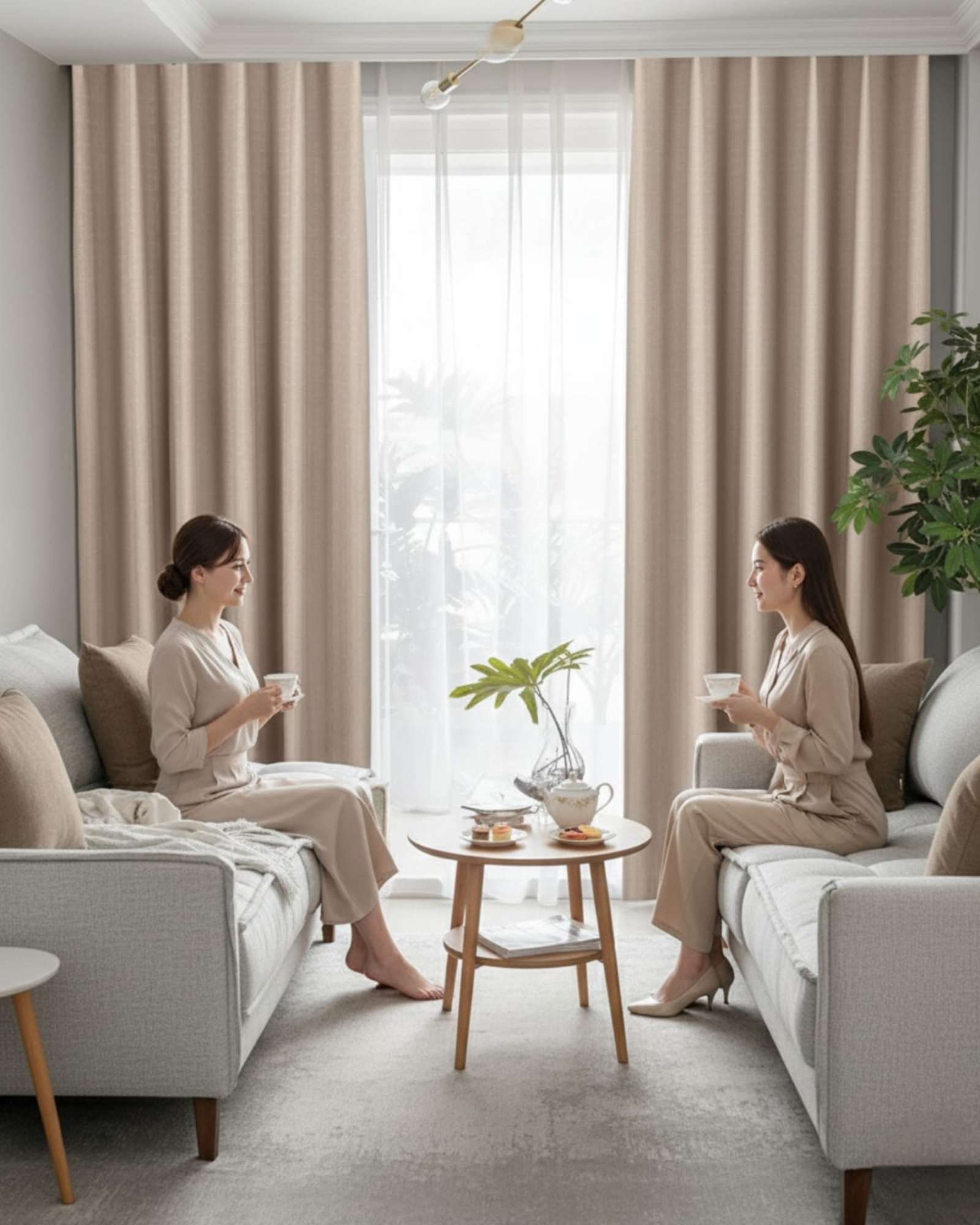 JUEGO DE CORTINAS BLACKOUT PREMIUM ENGOMADAS - 2