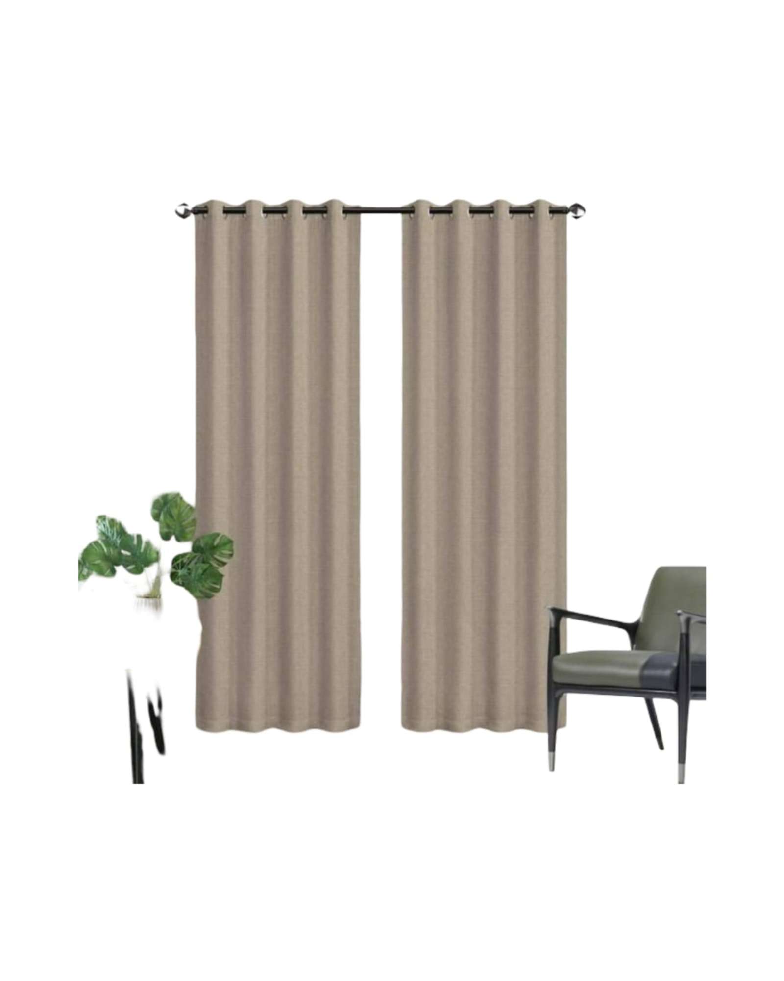 JUEGO DE CORTINAS BLACKOUT PREMIUM ENGOMADAS - 6