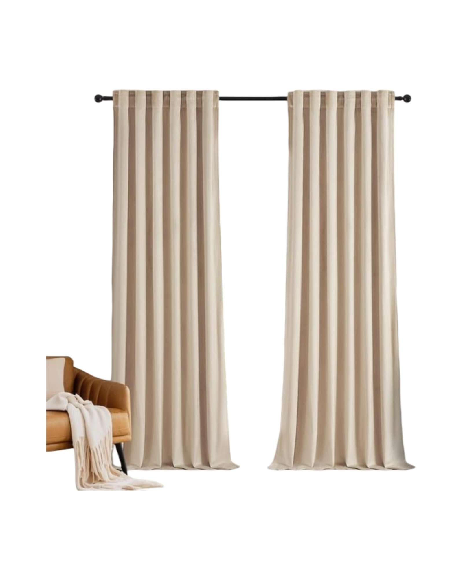 JUEGO DE CORTINAS BLACKOUT PREMIUM ENGOMADAS - 6