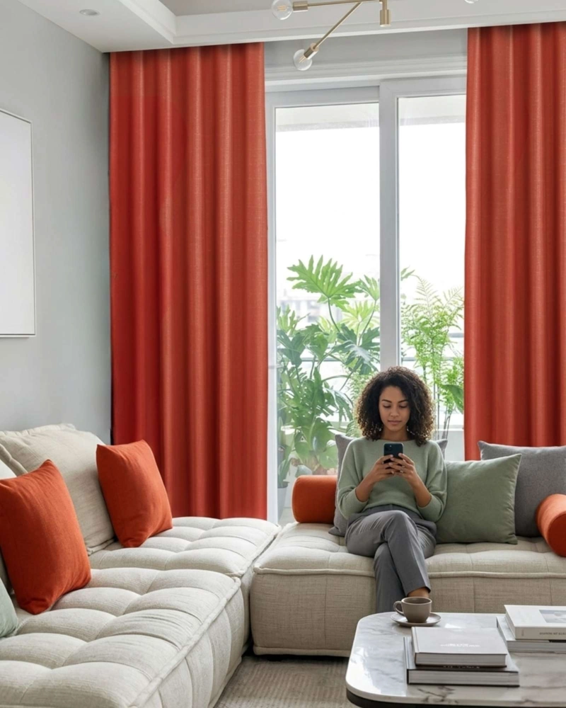 JUEGO DE CORTINAS BLACKOUT PREMIUM ENGOMADAS - 4