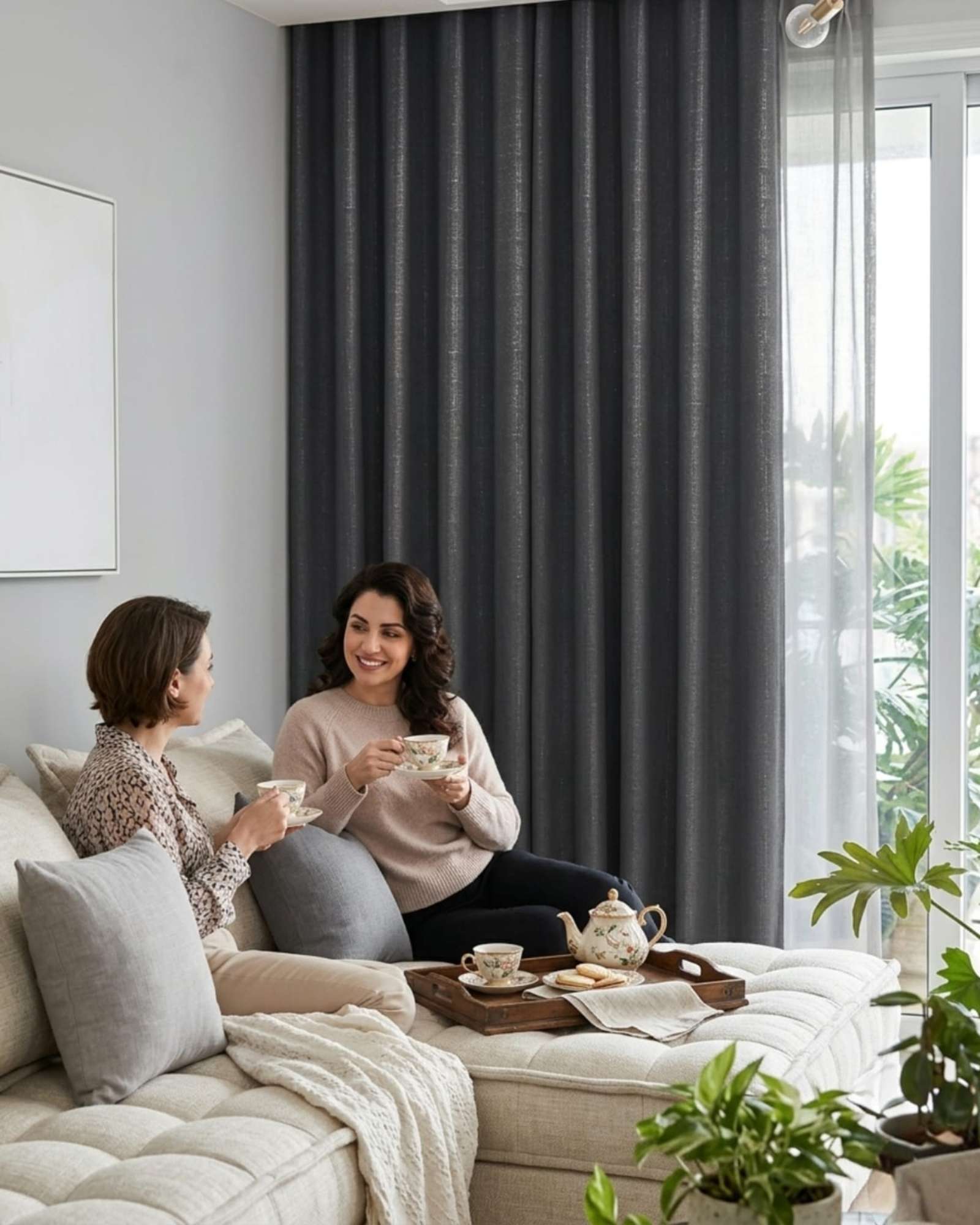 JUEGO DE CORTINAS BLACKOUT PREMIUM ENGOMADAS - 4
