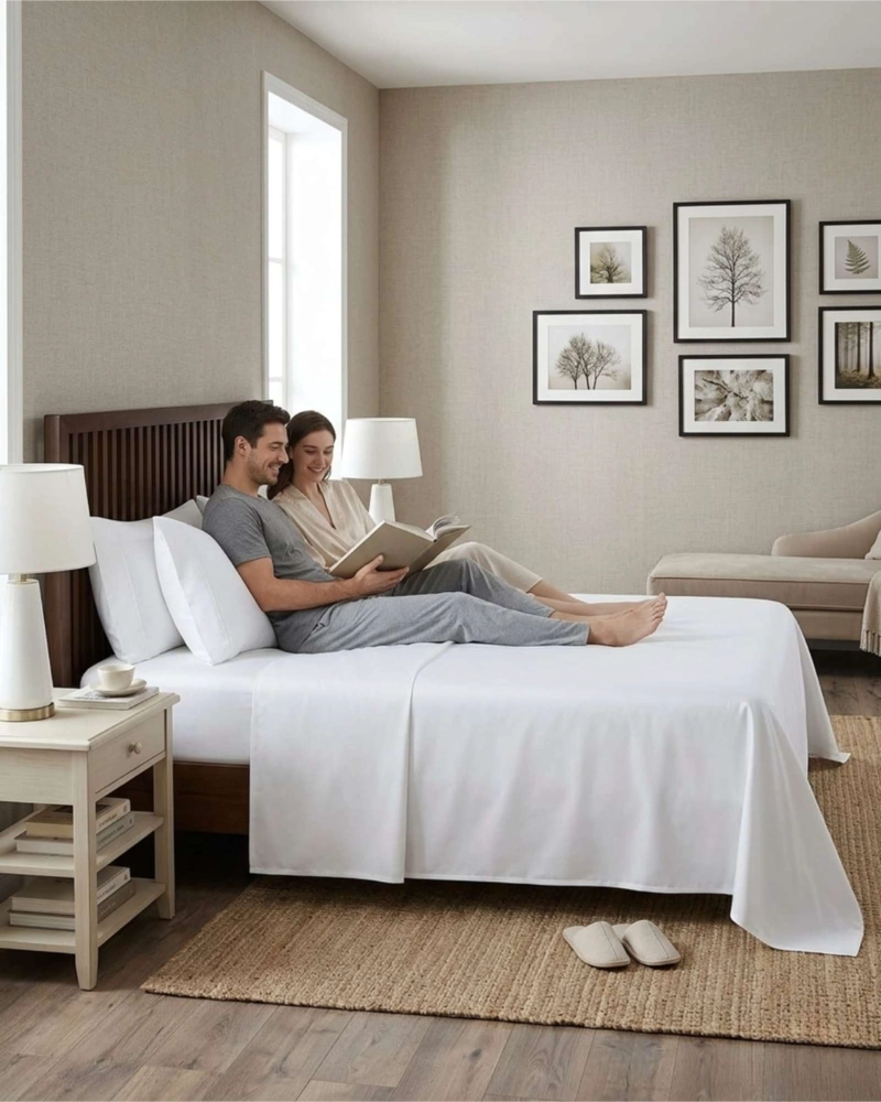 JUEGO DE SABANAS 1,5 PLAZAS RESISTENCIA Y ELEGANCIA PARA TU DESCANSO DIARIO - 5