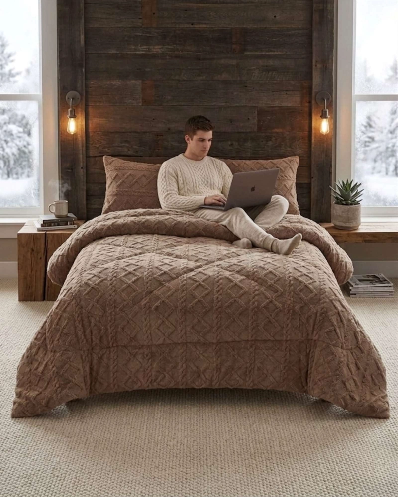 PLUMON TE RMICO TRENZAS DE TERCIOPELO 2 PLAZAS - 6