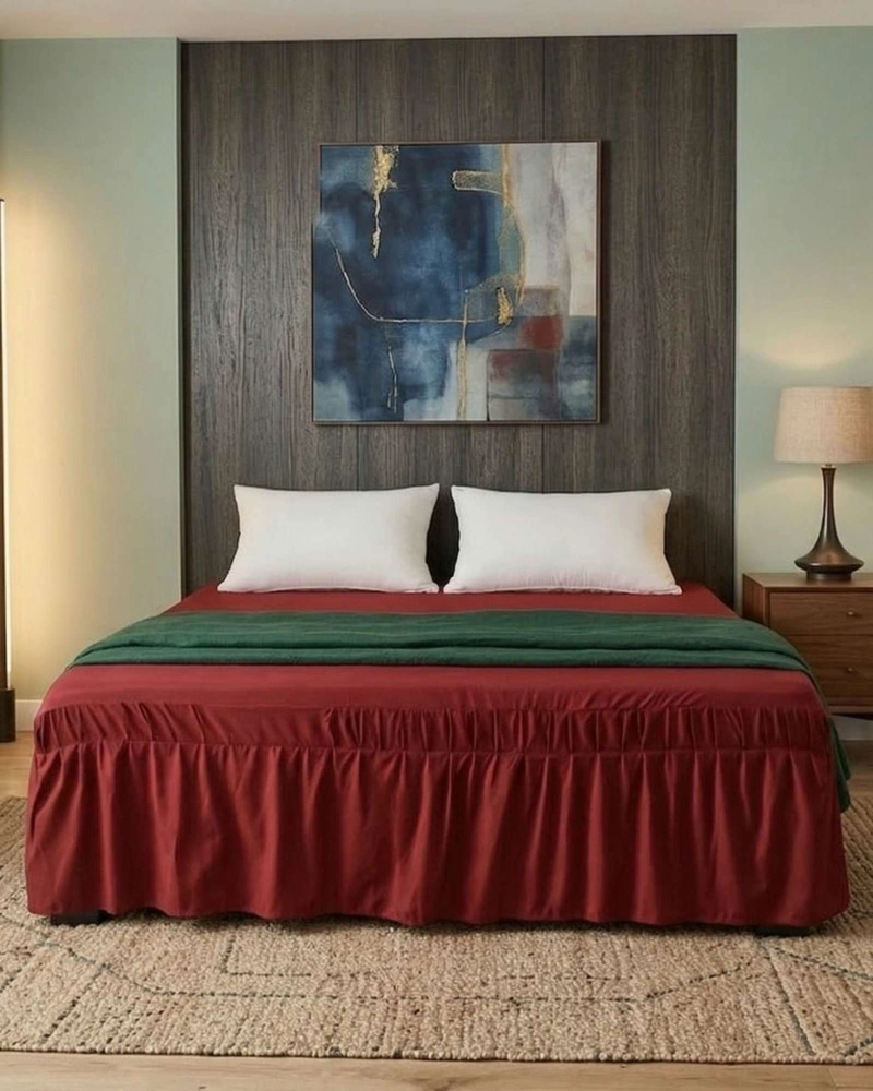 CUBRE BASE DE CAMA ELASTICO AJUSTABLE SUPER KING - 1