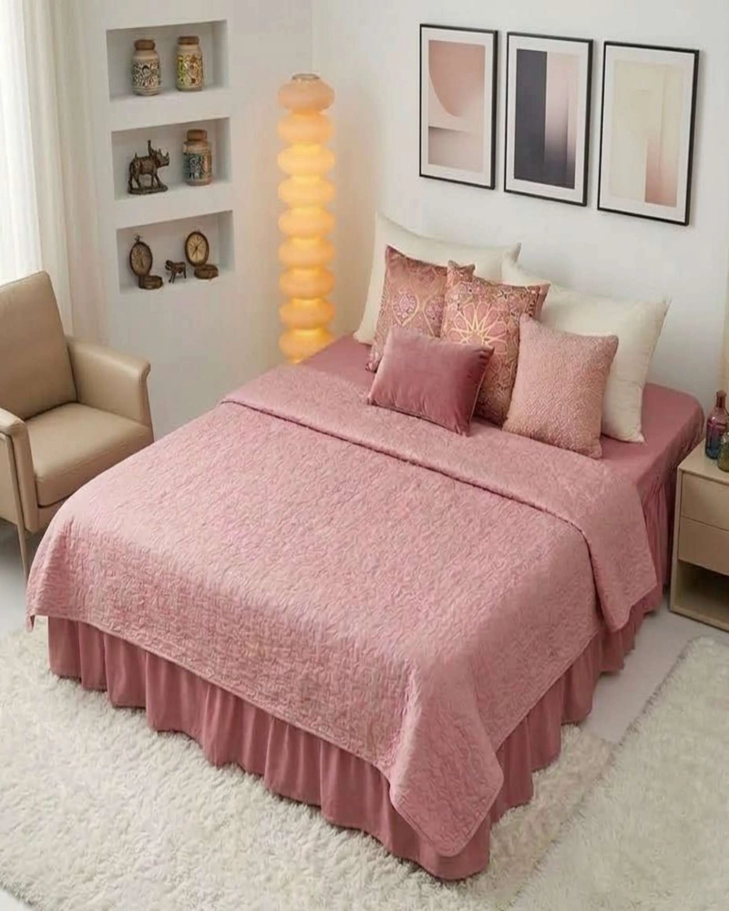 CUBRE BASE DE CAMA ELASTICO AJUSTABLE SUPER KING - 5