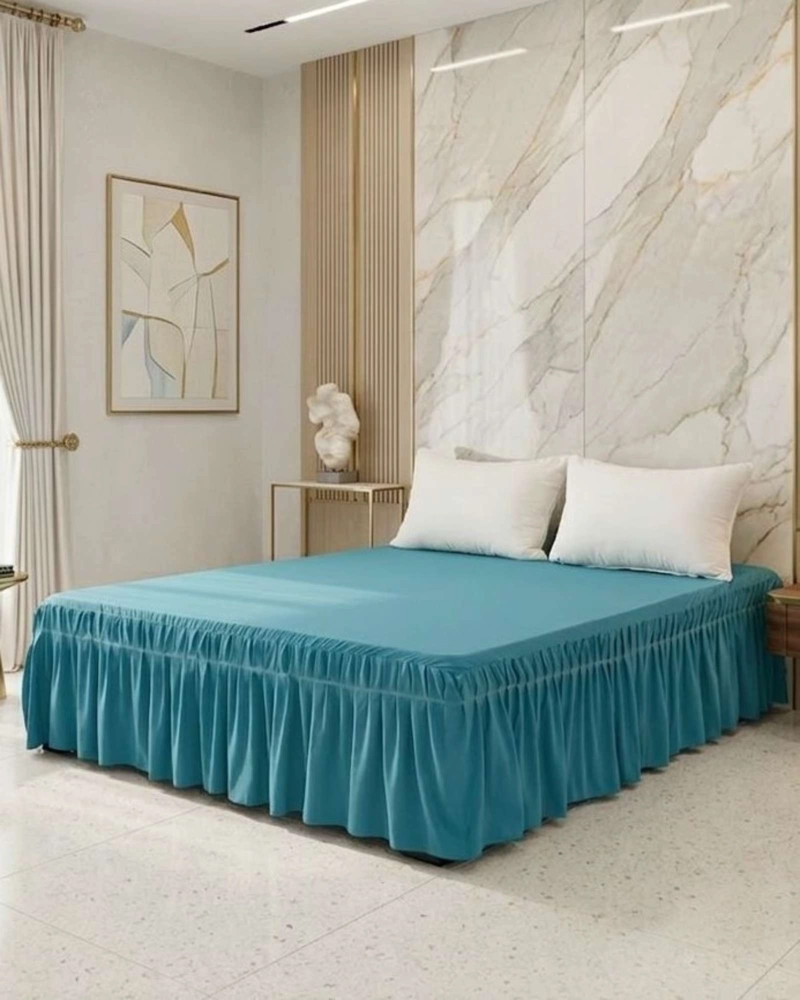 CUBRE BASE DE CAMA ELASTICO AJUSTABLE SUPER KING - 1